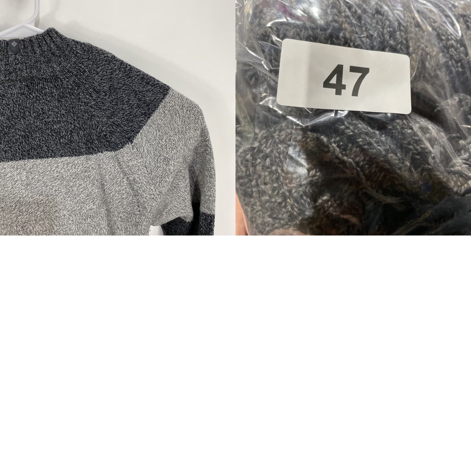 Vintage Columbia Sweater Men’s Mock Neck 1/4 Zip Pullover Wool Blend XL Gray Solid Knit Classic Outdoor Mens Size US XL / EU 56 / 4 - 9 Thumbnail