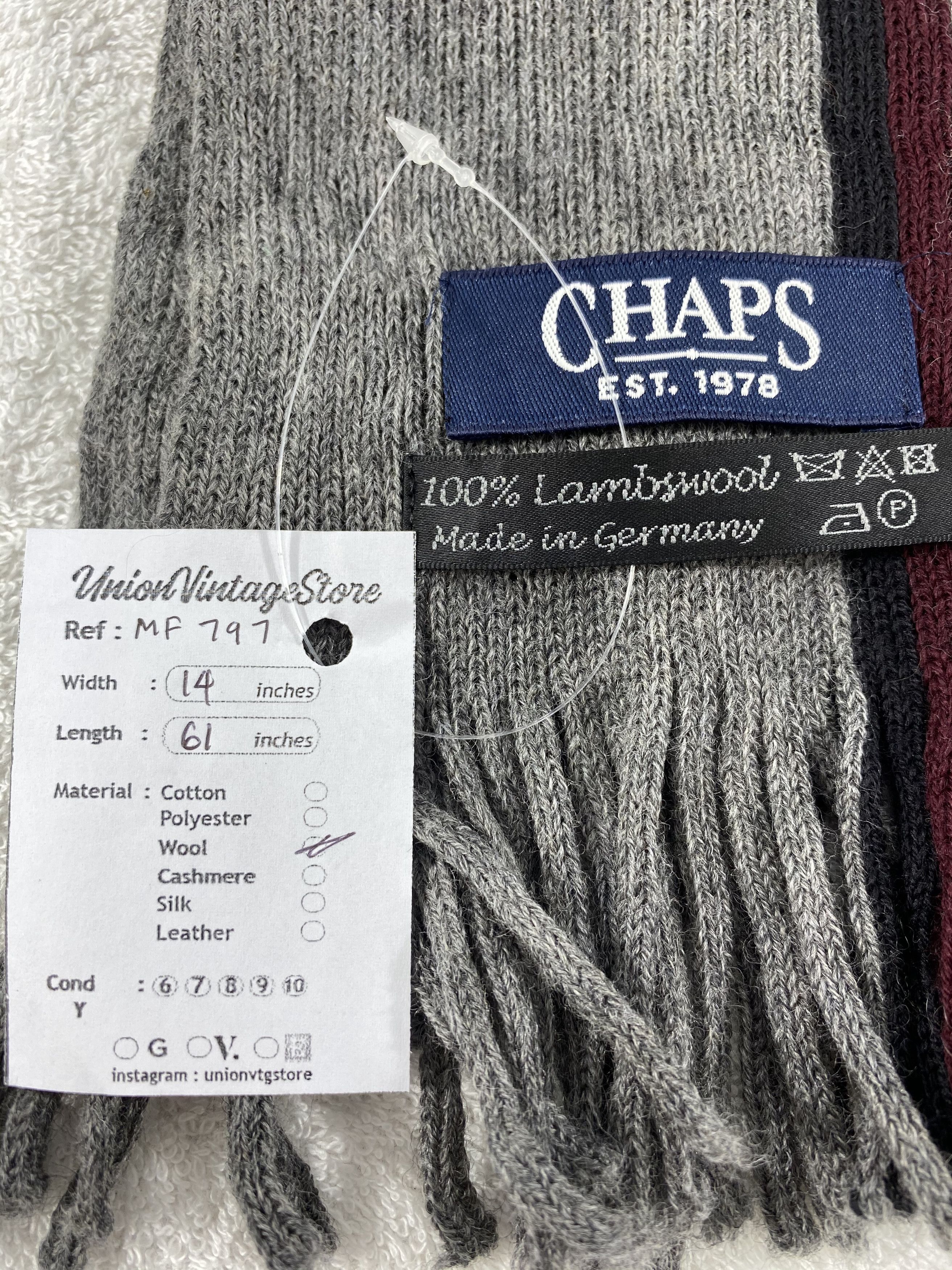 Chaps Vintage Chaps Scarf/Muffler/Neckwear MF797 Size ONE SIZE - 4 Thumbnail