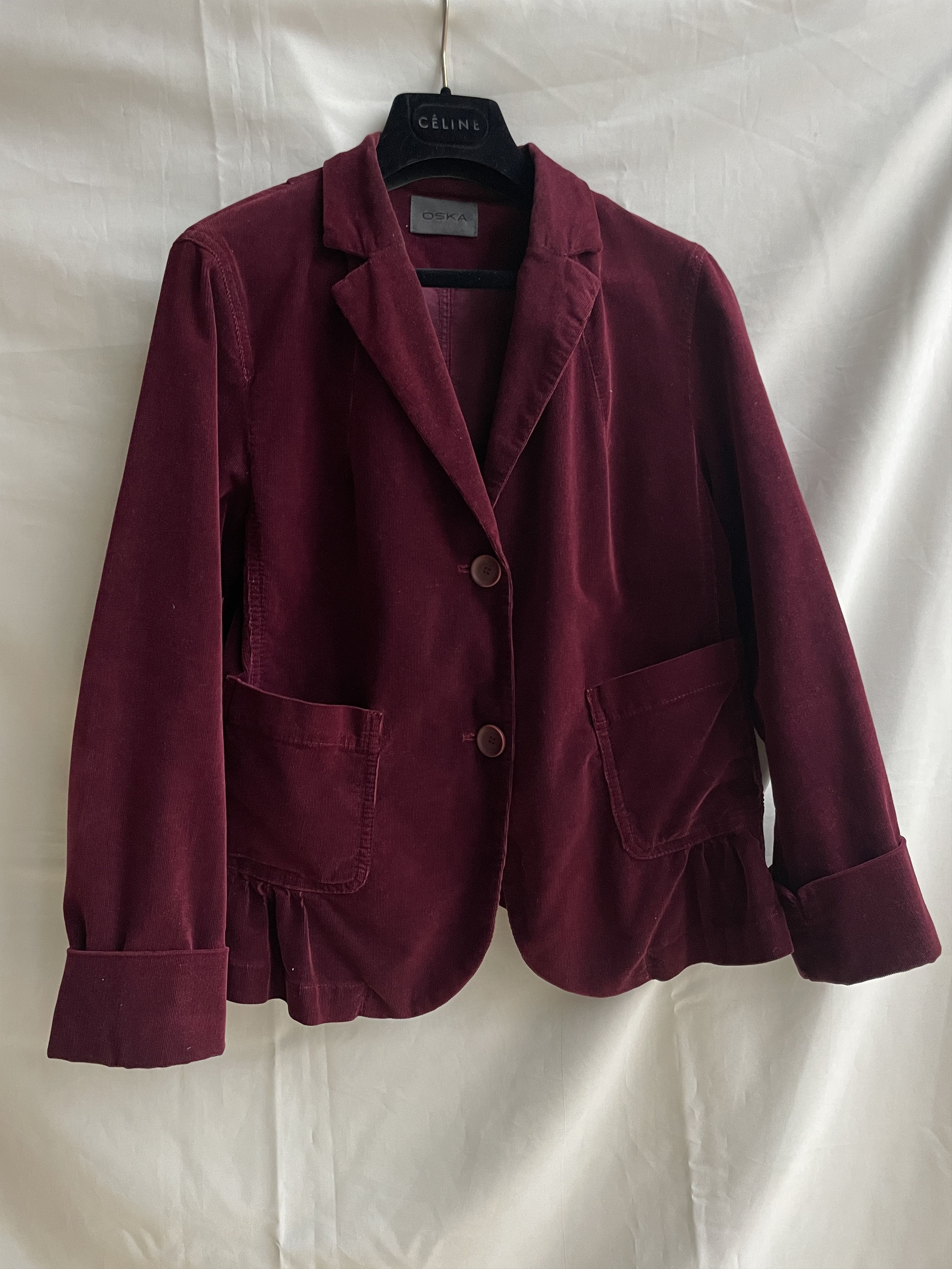 OSKA OSKA 534 Womens Corduroy Blazer Size 1 Size S / US 4 / IT 40 - 1 Thumbnail