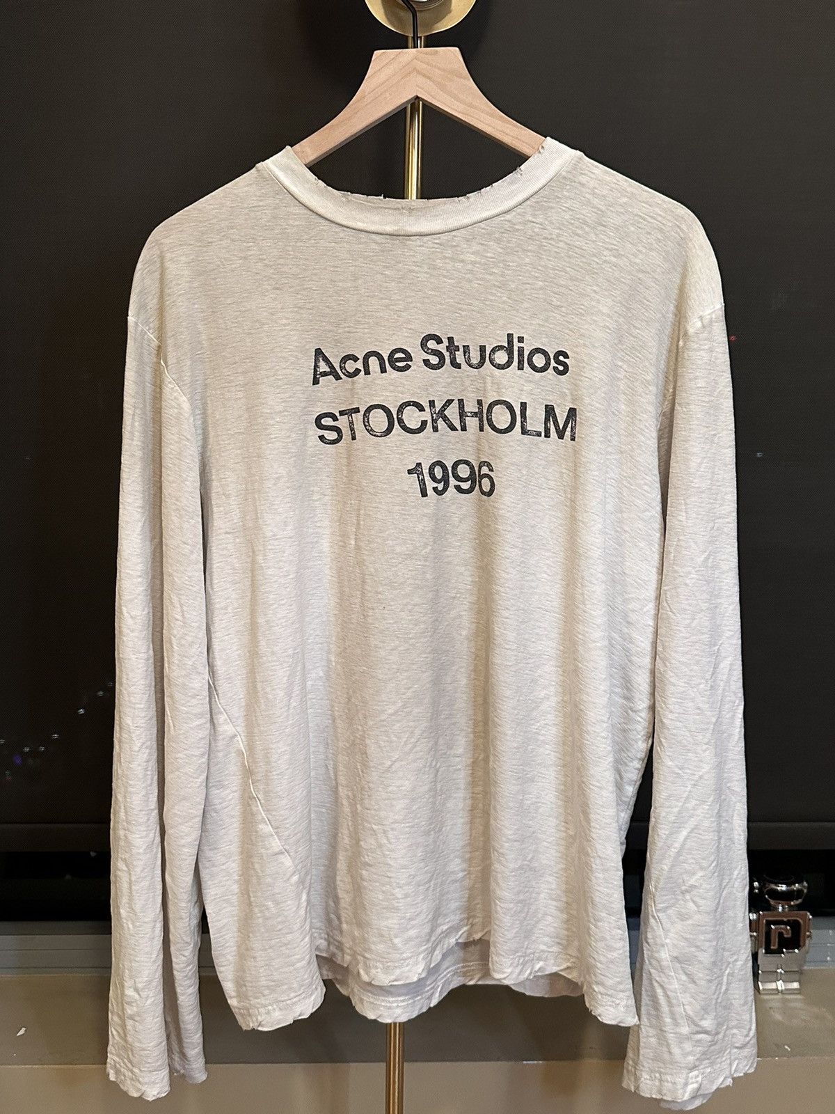 Acne Studios｜ (CI0187 900) Acne Studios - Crew neck fleece sweater - Black