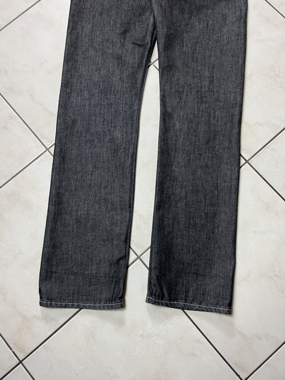 Designer × H&M × Karl Lagerfeld Karl Lagerfeld for H&M dark grey goth denim jeans pants Size US 32 / EU 48 - 17 Thumbnail