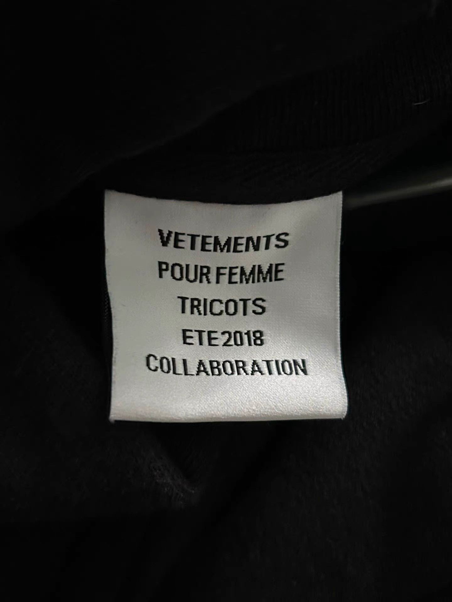 VETEMENTS Fake Two-Piece Hoodie