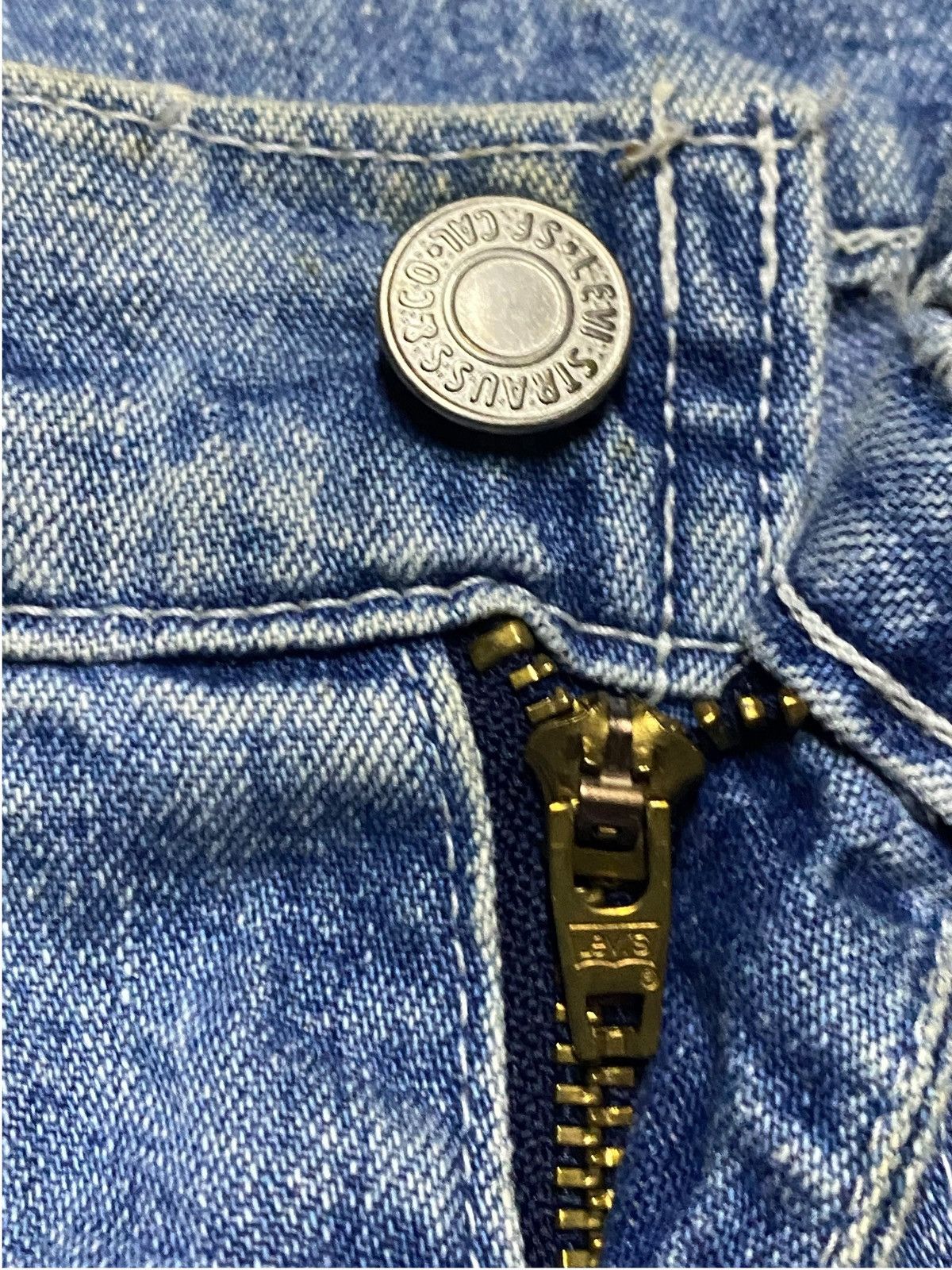 Levi's Vintage Clothing Vintage Levis Japan Big E White Tab Carpenter Baggy Jeans Size US 27 - 7 Thumbnail
