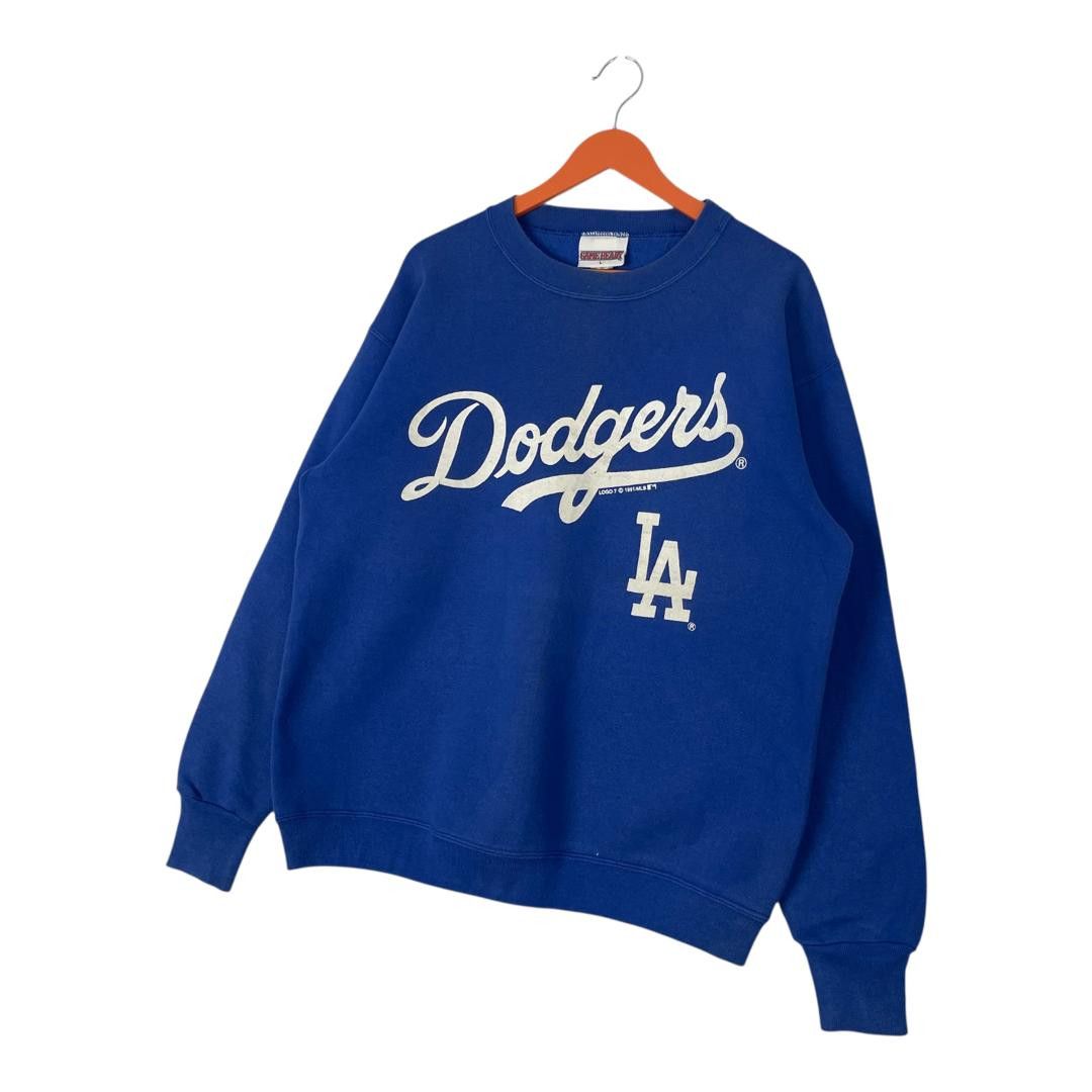 Vintage Vintage 1991 Logo 7 LA Dodgers MLB Pullover Sweatshirt Size US L / EU 52-54 / 3 - 3 Thumbnail
