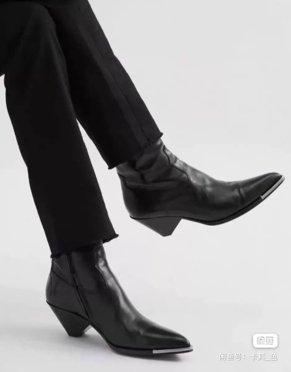 Celine Celine New Runway Metal Toe Zipper Boots Size 40 Size US 7 / EU 40 - 2 Thumbnail