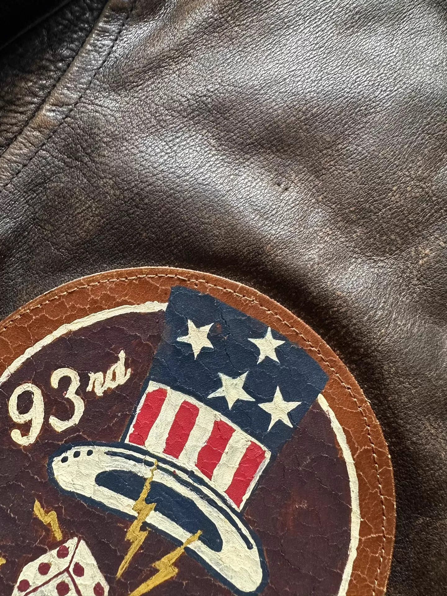 Polo Ralph Lauren Polo RL G1 Distressed Leather Jacket M (Down, Badge) Size US M / EU 48-50 / 2 - 8 Thumbnail