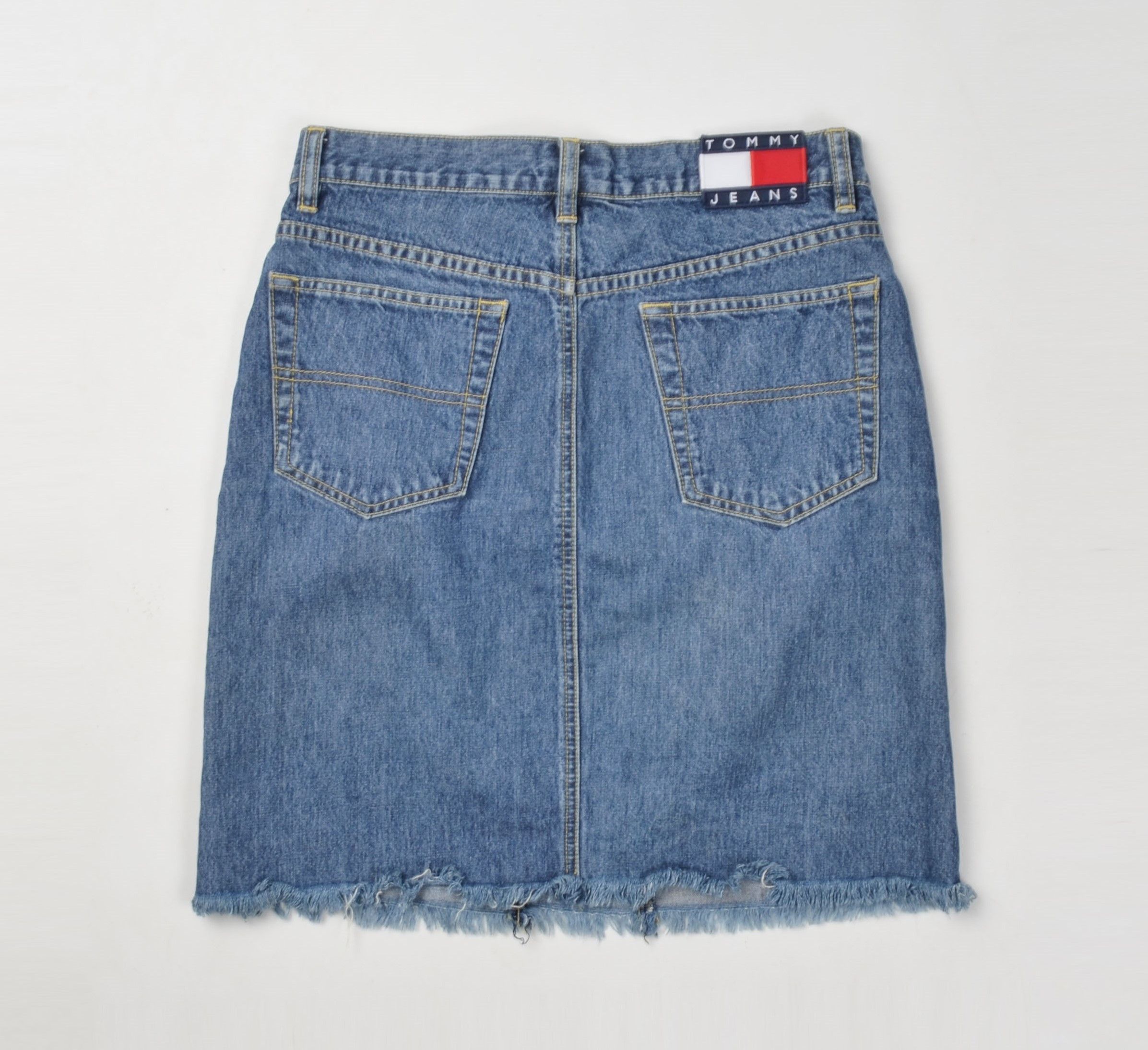 Tommy Hilfiger × Vintage Vintage Tommy Hilfiger Jeans Y2K Denim Skirt Size 30" / US 8 / IT 44 - 8 Thumbnail