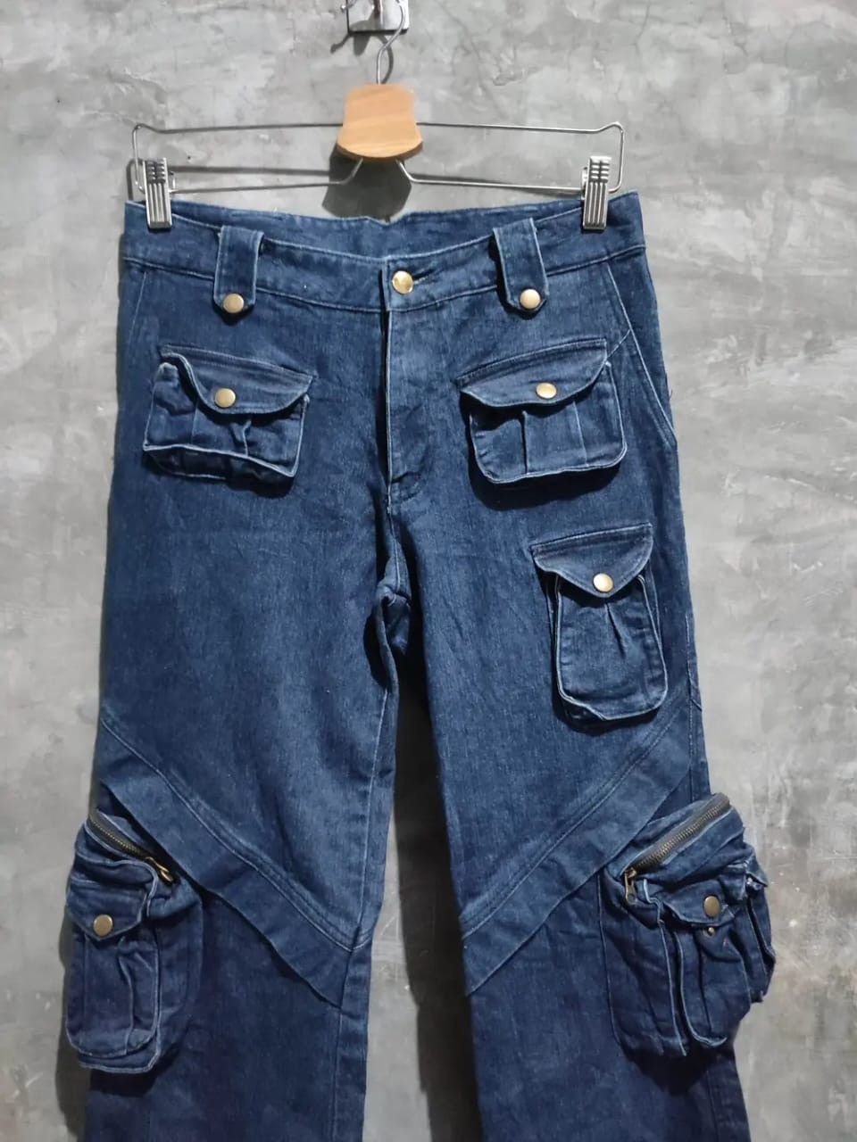 Japanese Brand Dalin Multipocket 3D Pocket Cargo Pants release hem Size 30" / US 8 / IT 44 - 2 Thumbnail