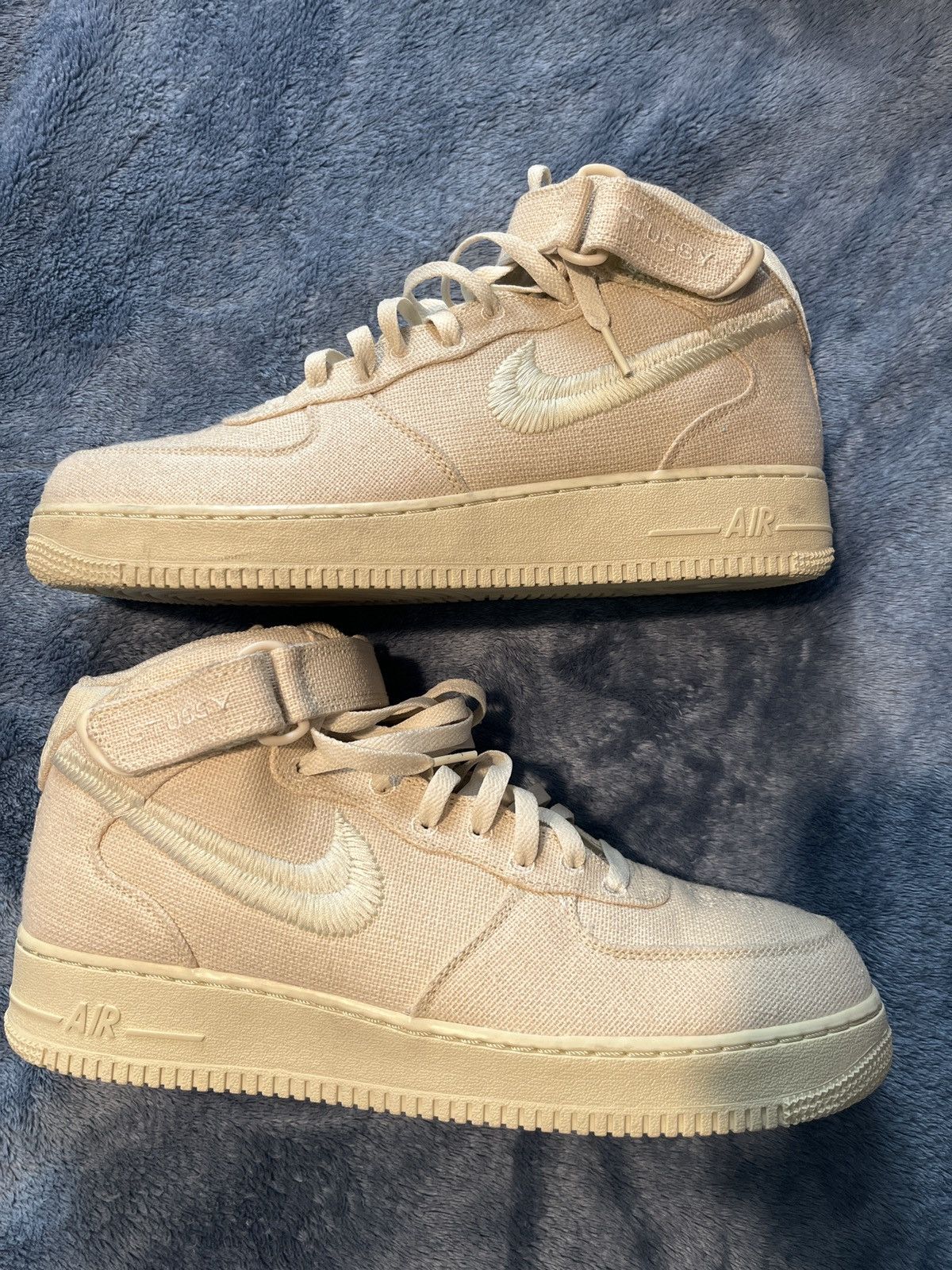 image of Nike x Stussy Af1 Shoes in Beige, Men's (Size 11.5)