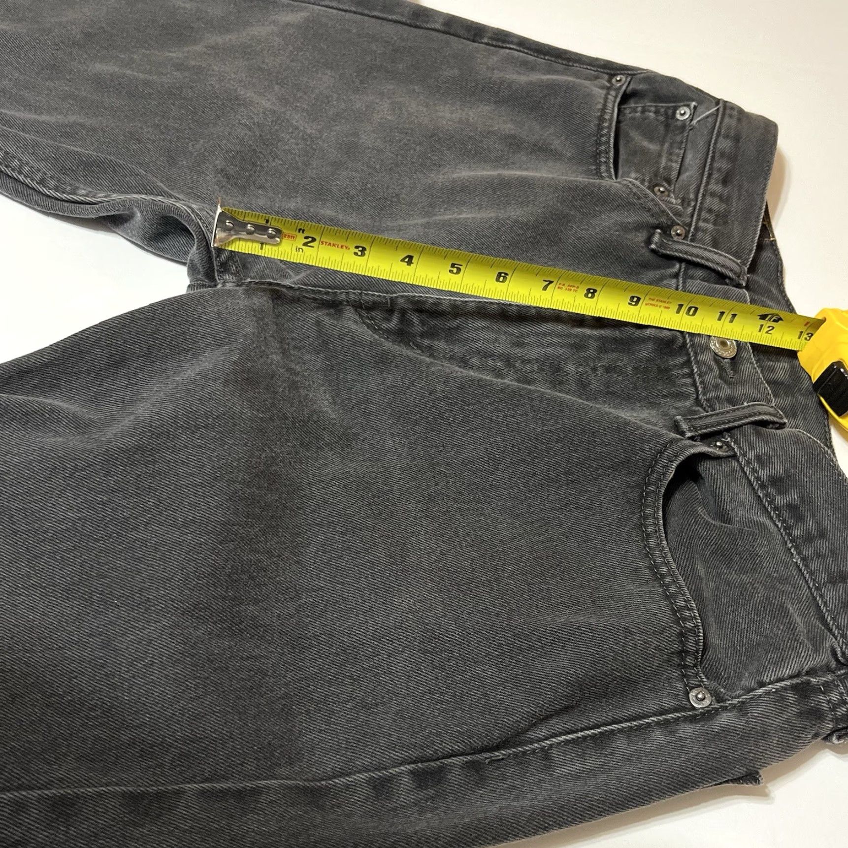 Levi's Levi's 505 Jeans Mens Regular Straight Denim Black Wash 34x32 5-Pocket Belt Loops Size US 34 / EU 50 - 4 Thumbnail