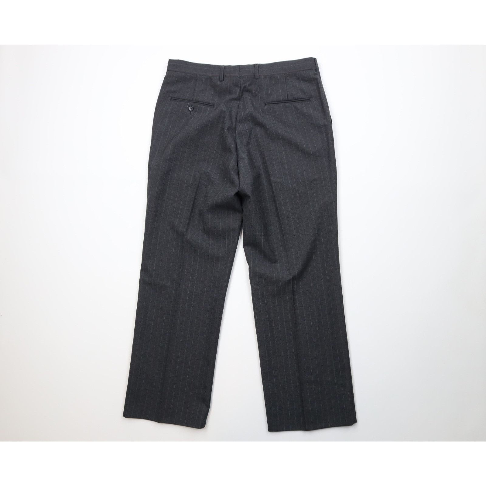 Vintage Vintage 70s Streetwear 2 Piece Worsted Wool Pinstriped Suit Size 42R - 18 Thumbnail