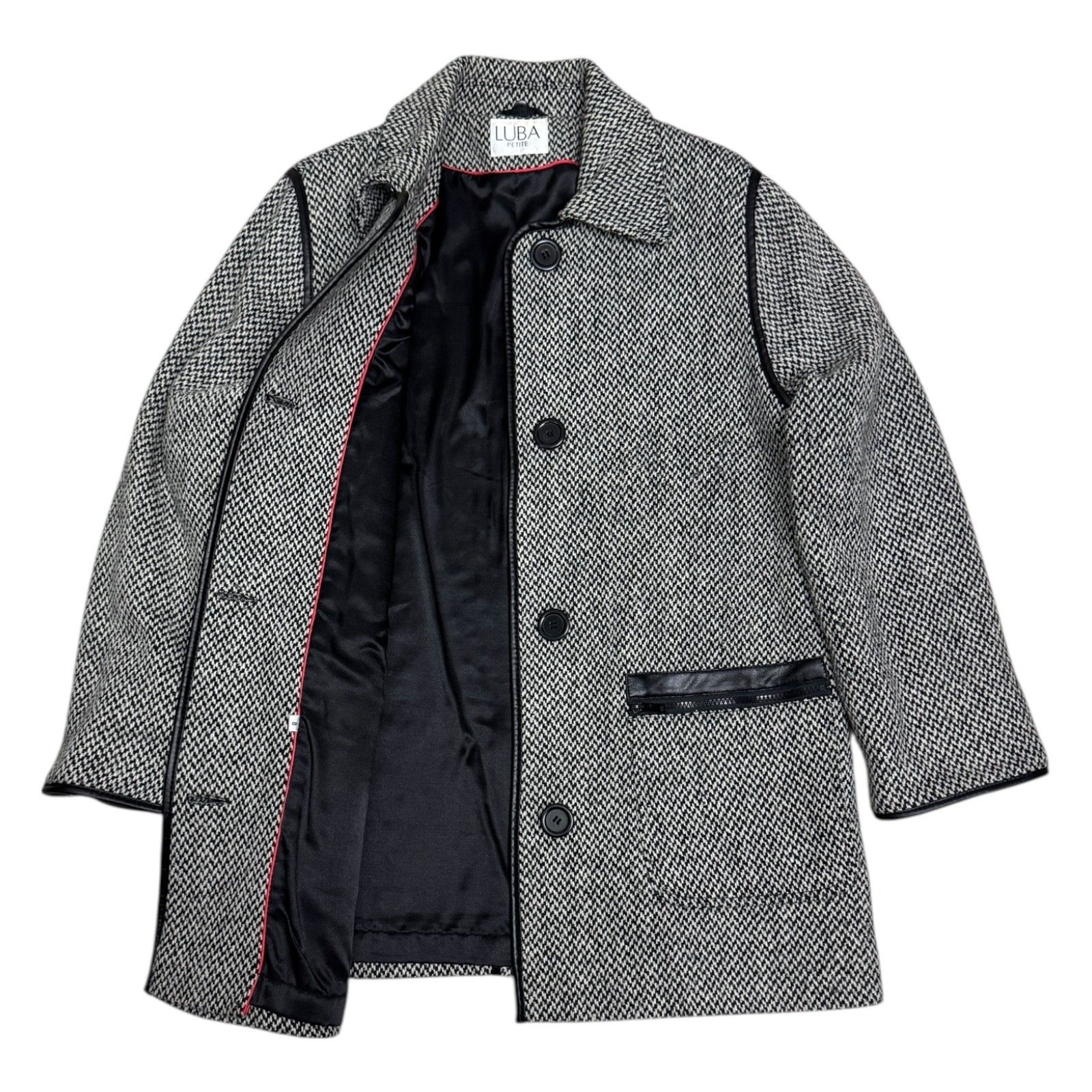 LUBA Wool Blend Vintage Casual Winter Pea Coat Womens 8 P
