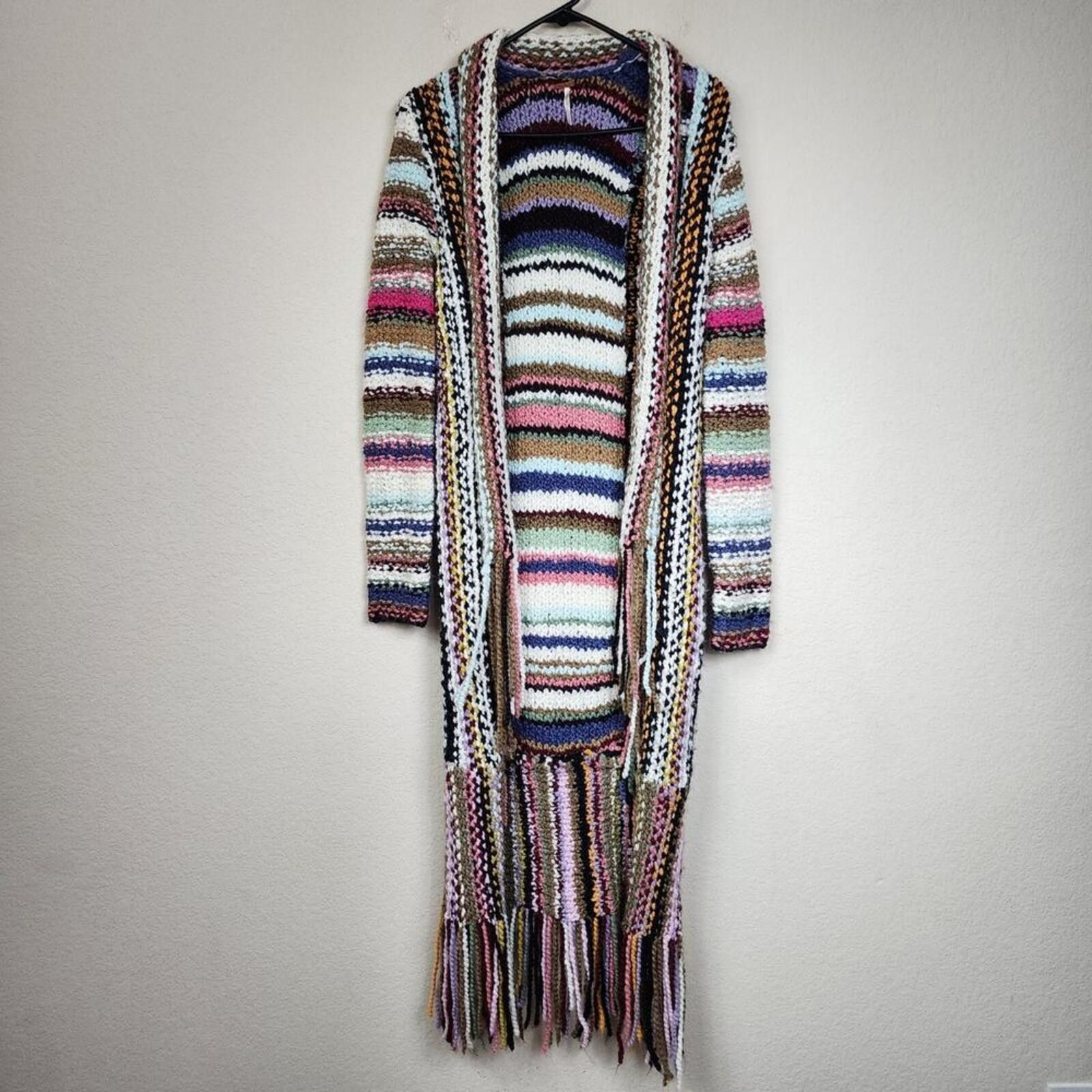 Free People Free People Technicolor Cardigan Small Sweater Size S / US 4 / IT 40 - 1 Thumbnail