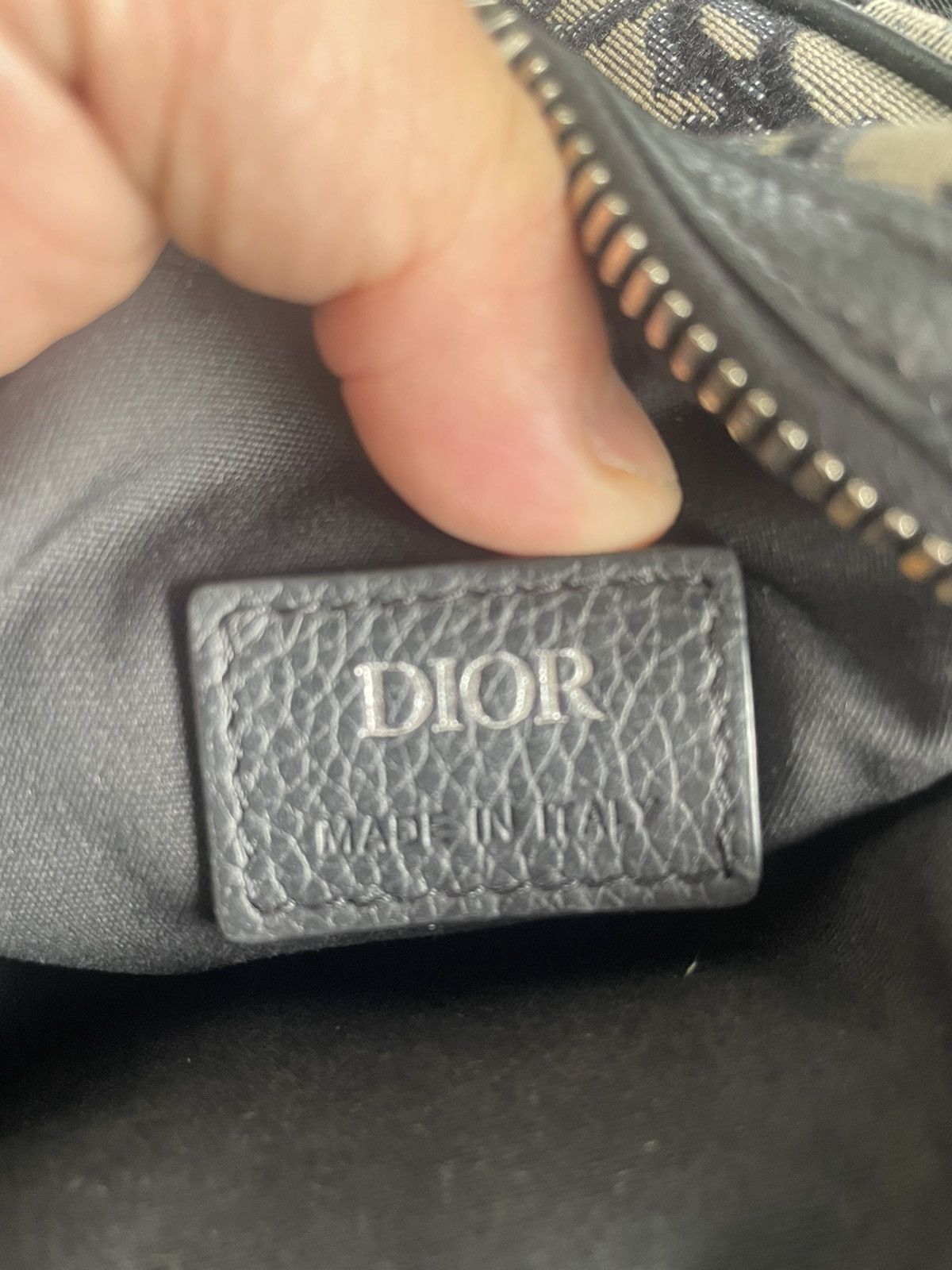 Dior Auth Dior Oblique Blue Beige Black Vertical Messenger Pouch Size ONE SIZE - 21 Thumbnail