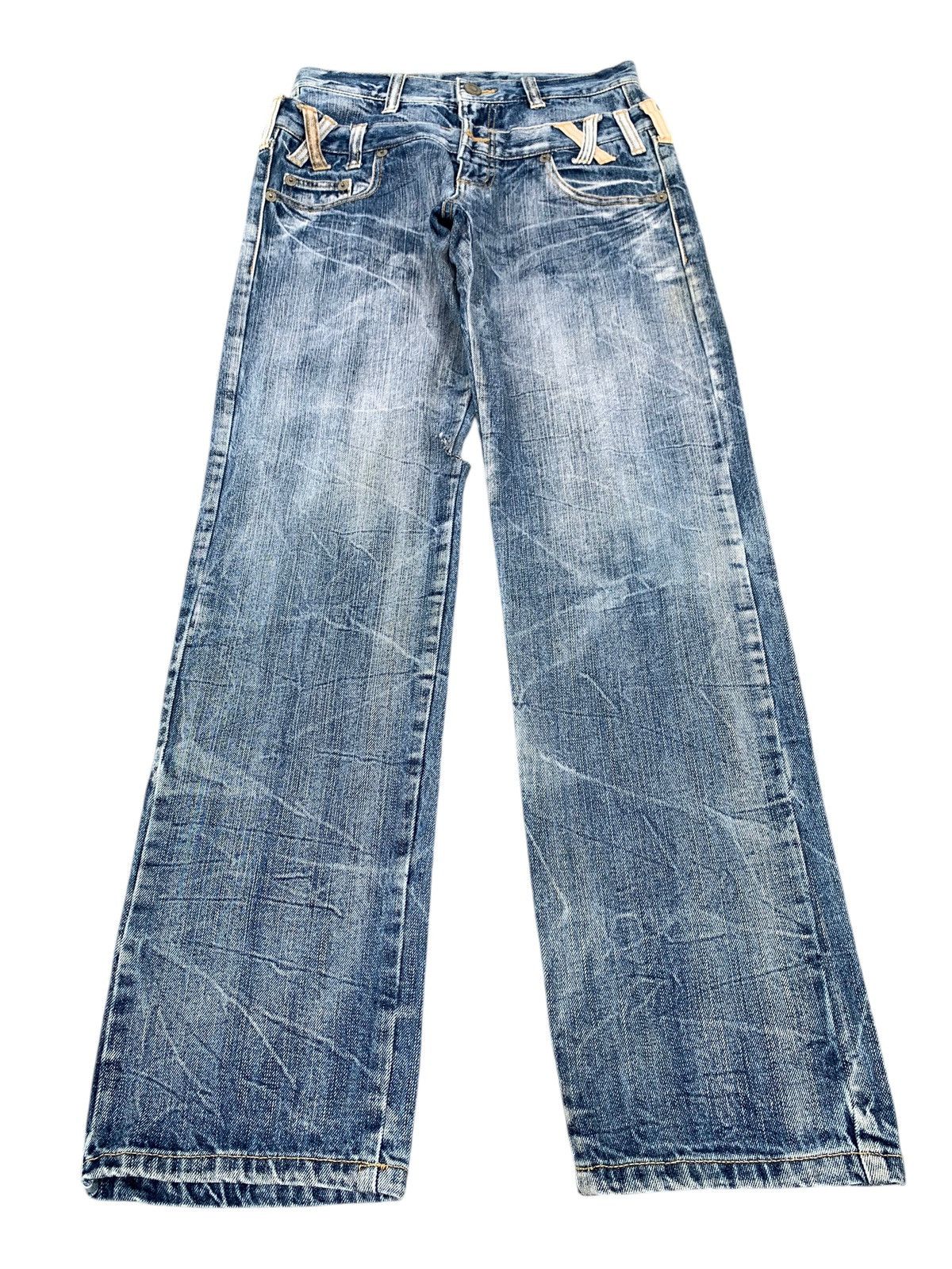 Kapital DOUBLE WAIST MUDMAX RUSTY PUNK JAPANESE DISTRESSED DENIM Size US 28 / EU 44 - 2 Thumbnail