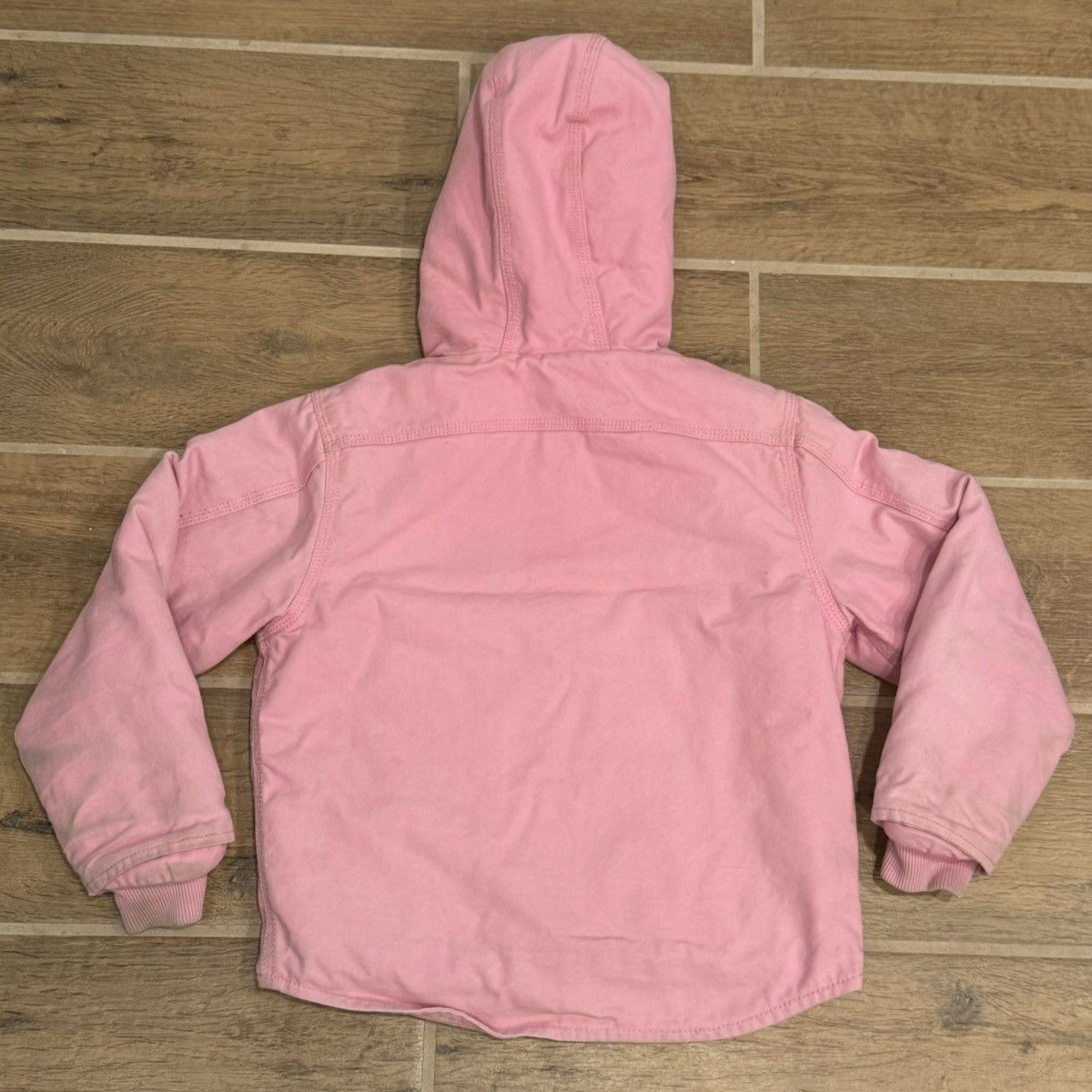 Carhartt × Carhartt Wip × Vintage Pink Carhartt Canvas Sherpa Lined Coat Jacket Youth XS (6) Size XXS / US 00 / IT 34 - 3 Thumbnail