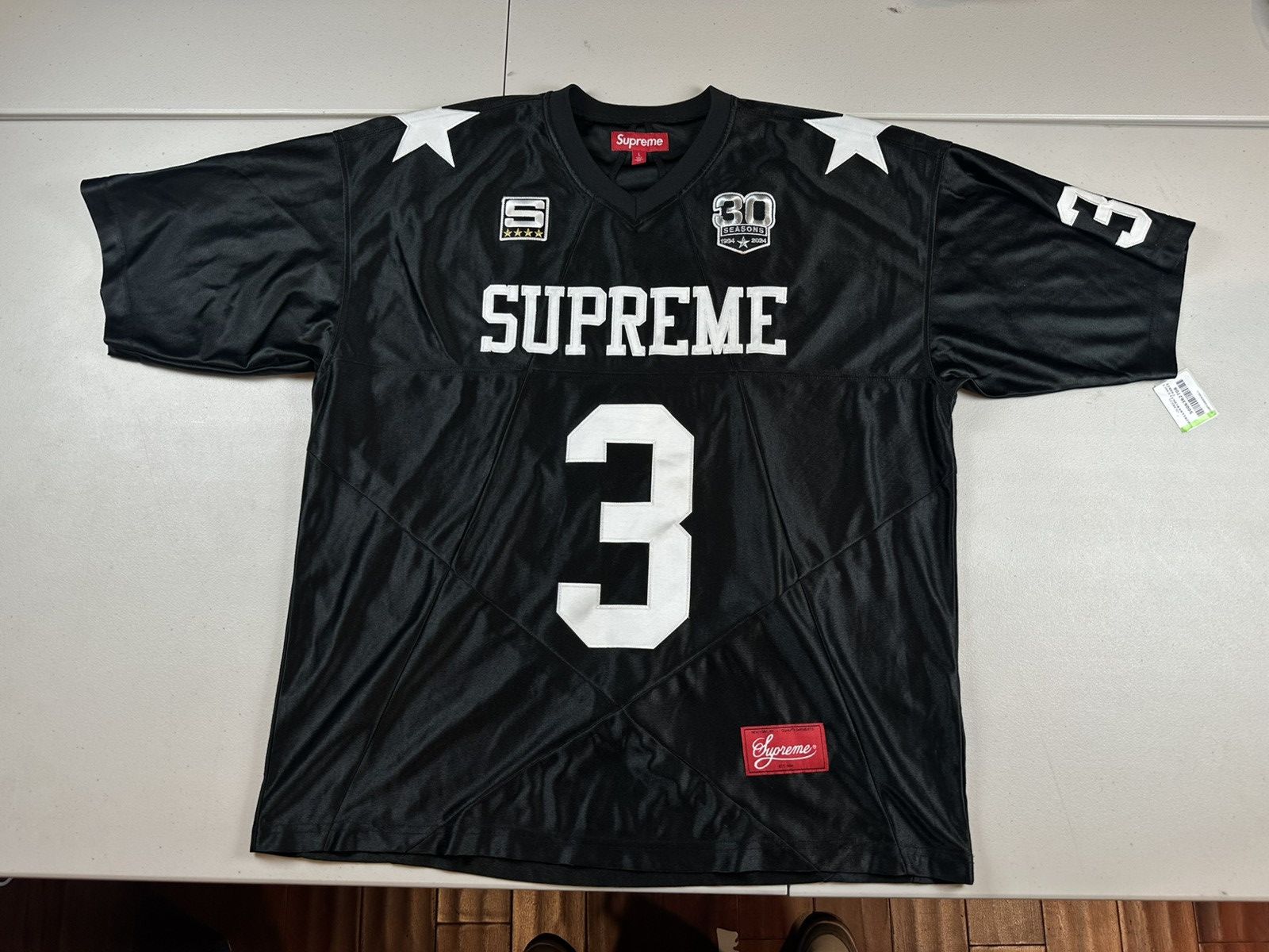 Supreme Bones Football Jersey Black L 新品 Supreme Bones Football Jersey Black | Full Court Online