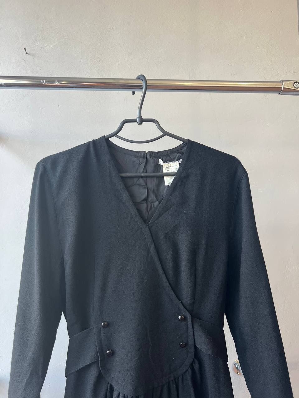 Celine RARE 1970/80’S CELINE 100% WOOL EVENING SOLID DRESS SIZE 36 Size XS / US 0-2 / IT 36-38 - 3 Thumbnail