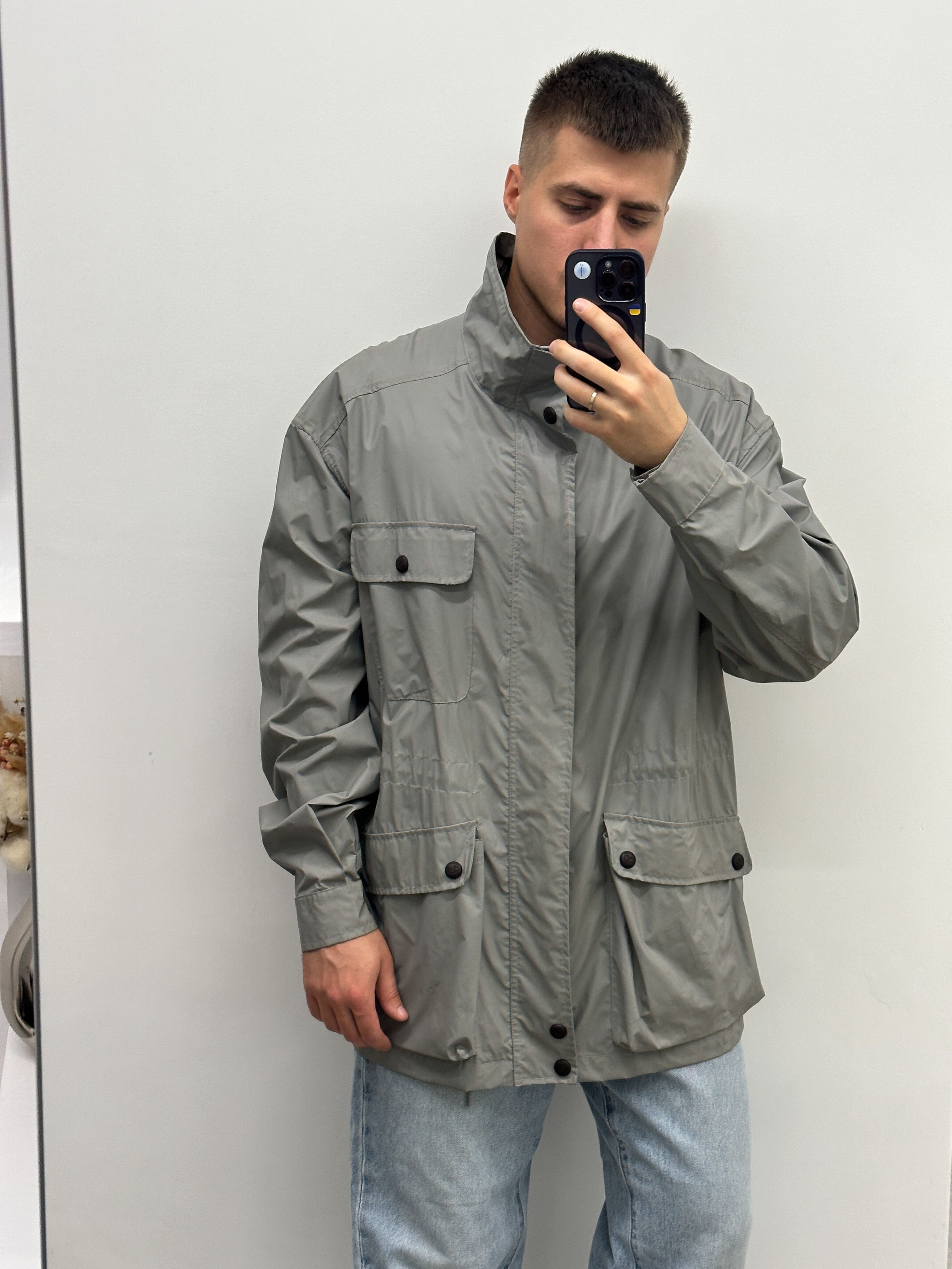Valentino × Vintage Vintage Valentino Nylon Raincoat Jacket Size US L / EU 52-54 / 3 - 3 Thumbnail