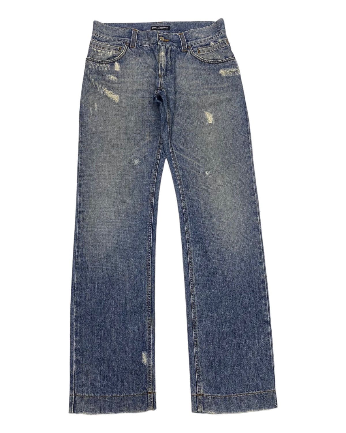 DOLCE & GABBANA 🇮🇹 LOW RISE DISTRESSED DENIM JEANS