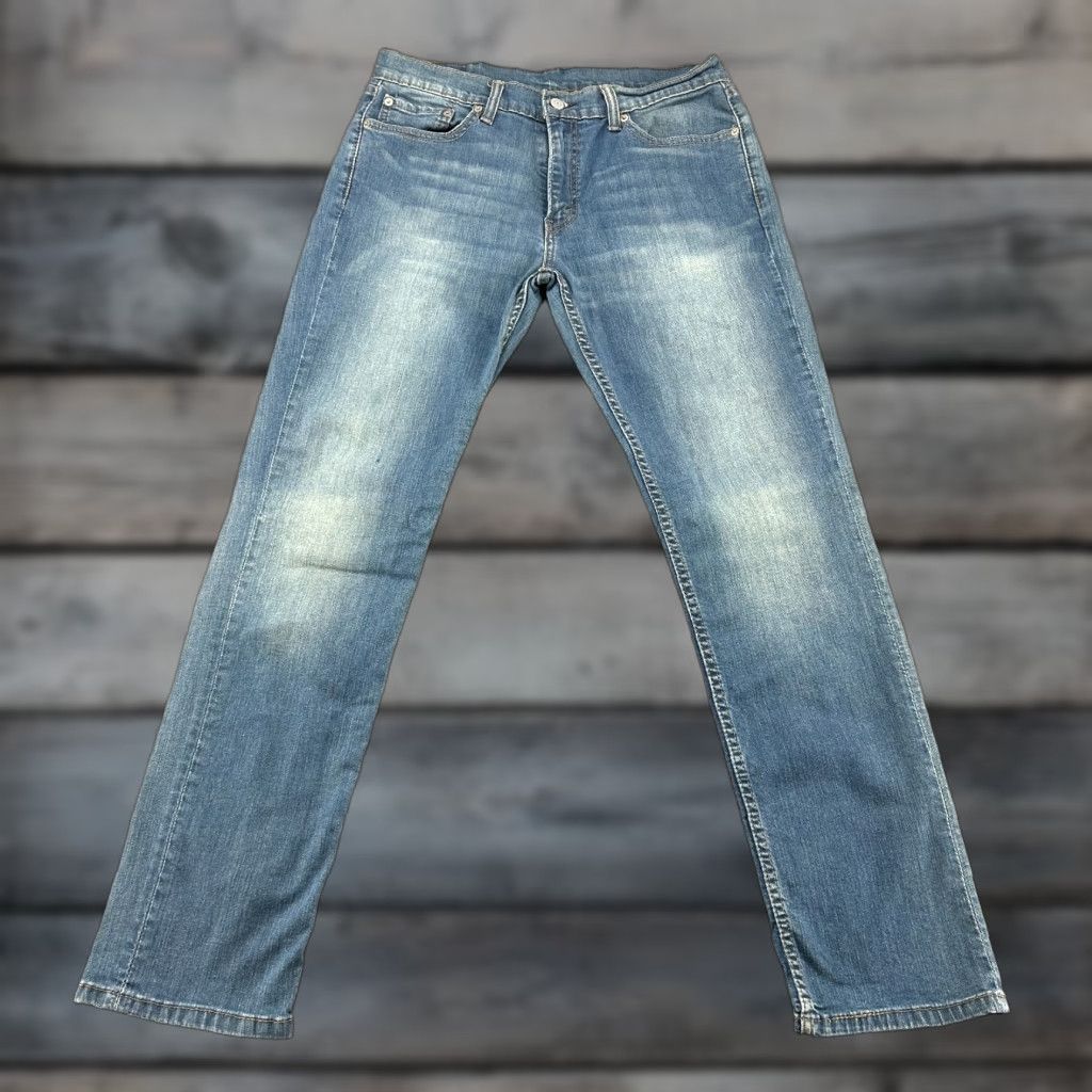 Levi's Levi's 511 Jeans Mens 33x32 Blue Slim Fit Medium Wash Stretch Size US 33 - 1 Thumbnail