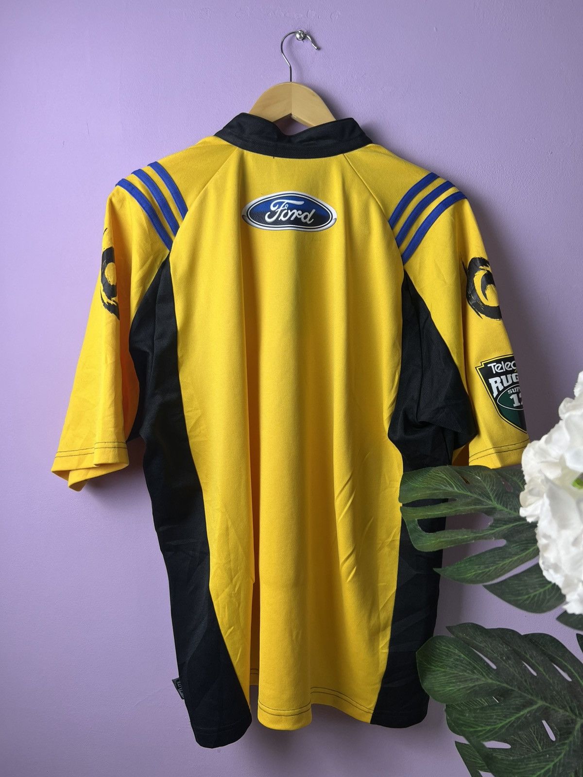 Adidas 🔥Vintage 2000s Hurricanes Rugby Super 12 Jerseys Size US L / EU 52-54 / 3 - 3 Thumbnail