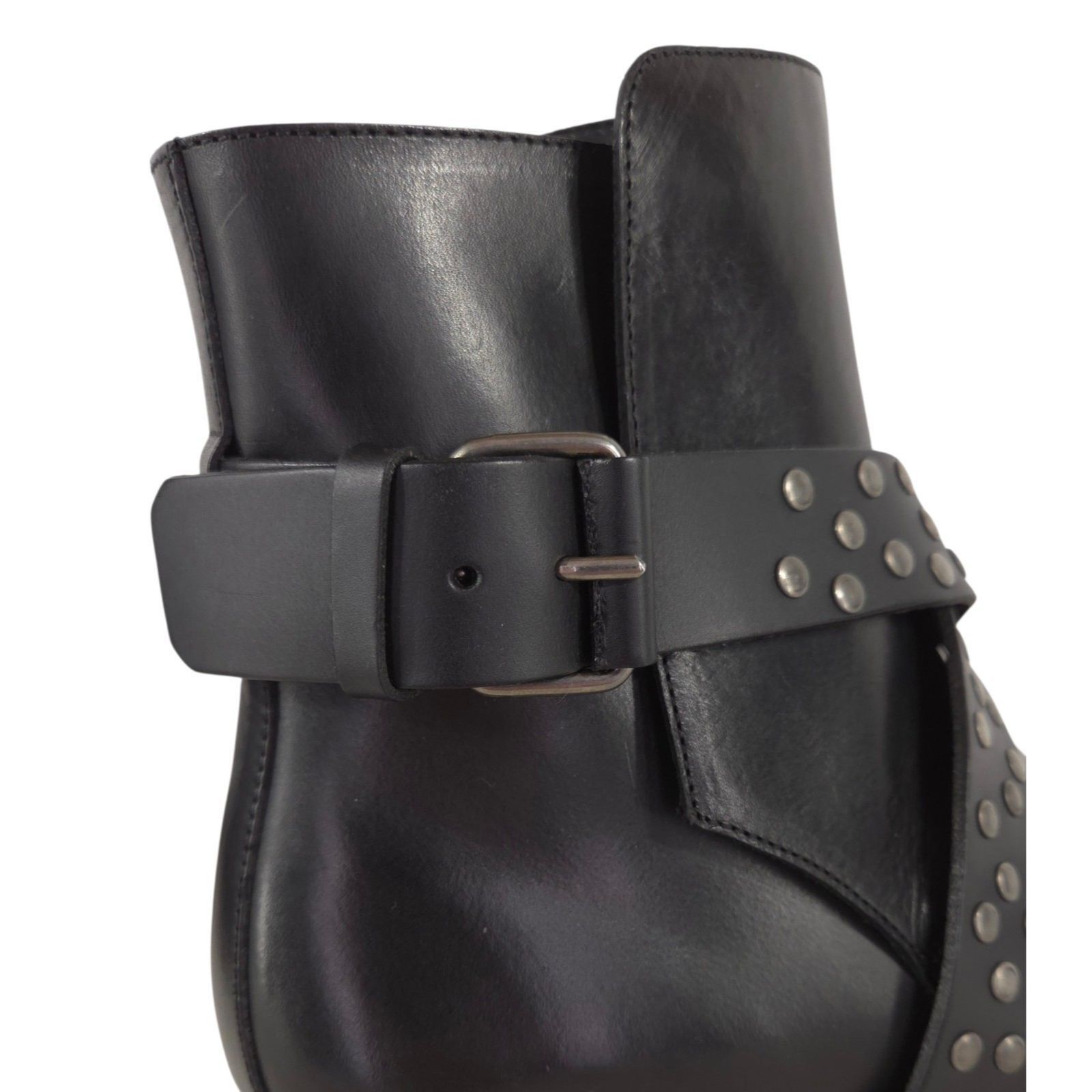 Balmain Balmain Beatle Studded Harness Boots US 13 EU 46 Mens Black Size US 13 / EU 46 - 5 Thumbnail