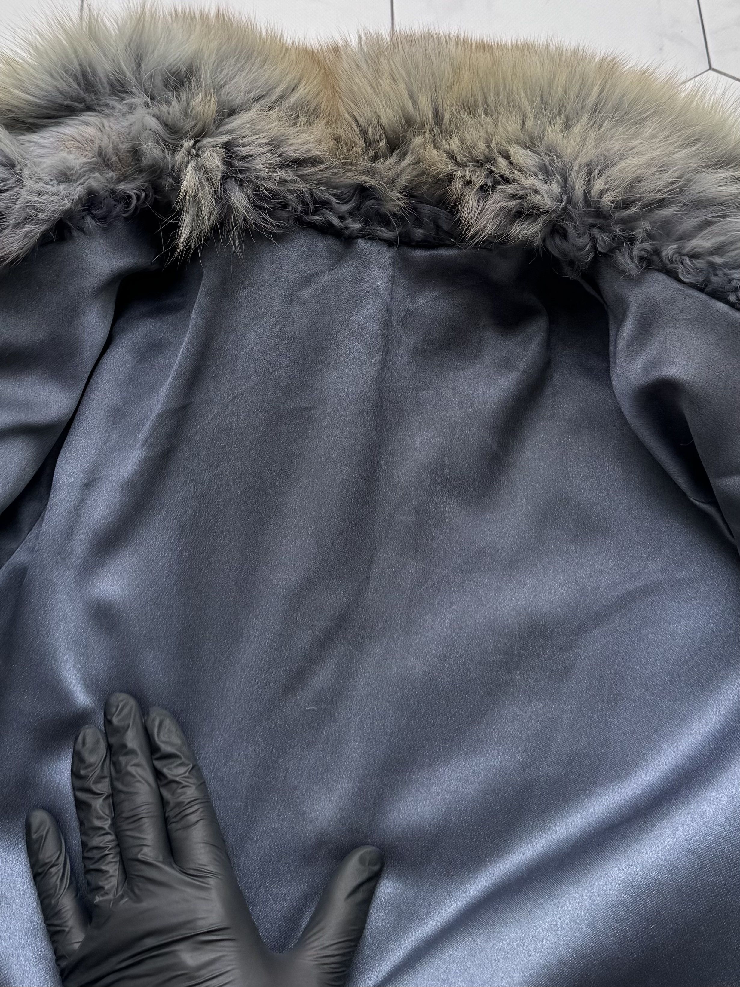 Vintage Vintage Blue Gray Real Fur Luxury Winter Statement Coat Size M / US 6-8 / IT 42-44 - 18 Thumbnail