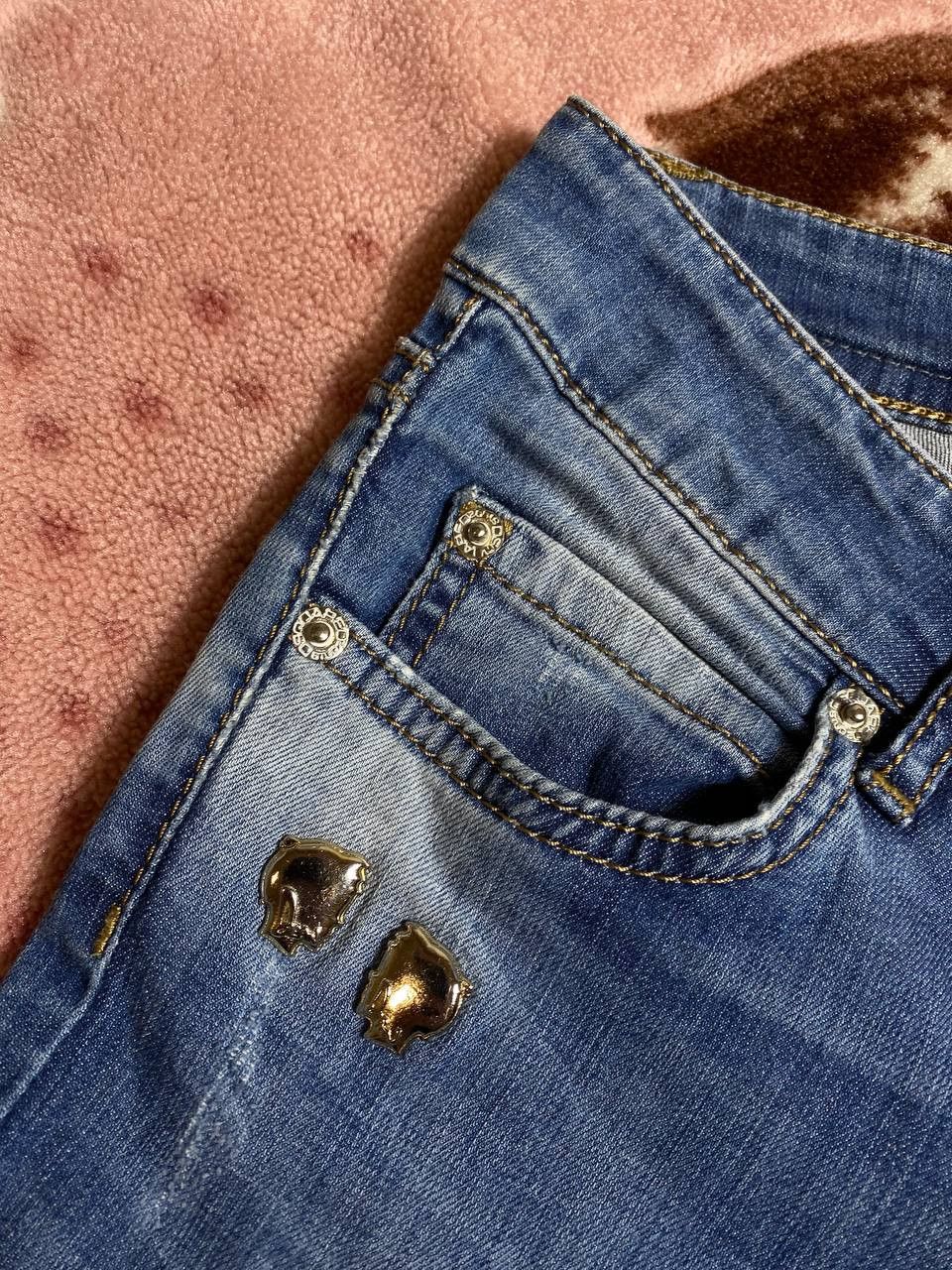 Dsquared2 × Vintage Vintage Dsquared2 Distressed Painted Made in Italy Jeans Size US 27 - 15 Thumbnail