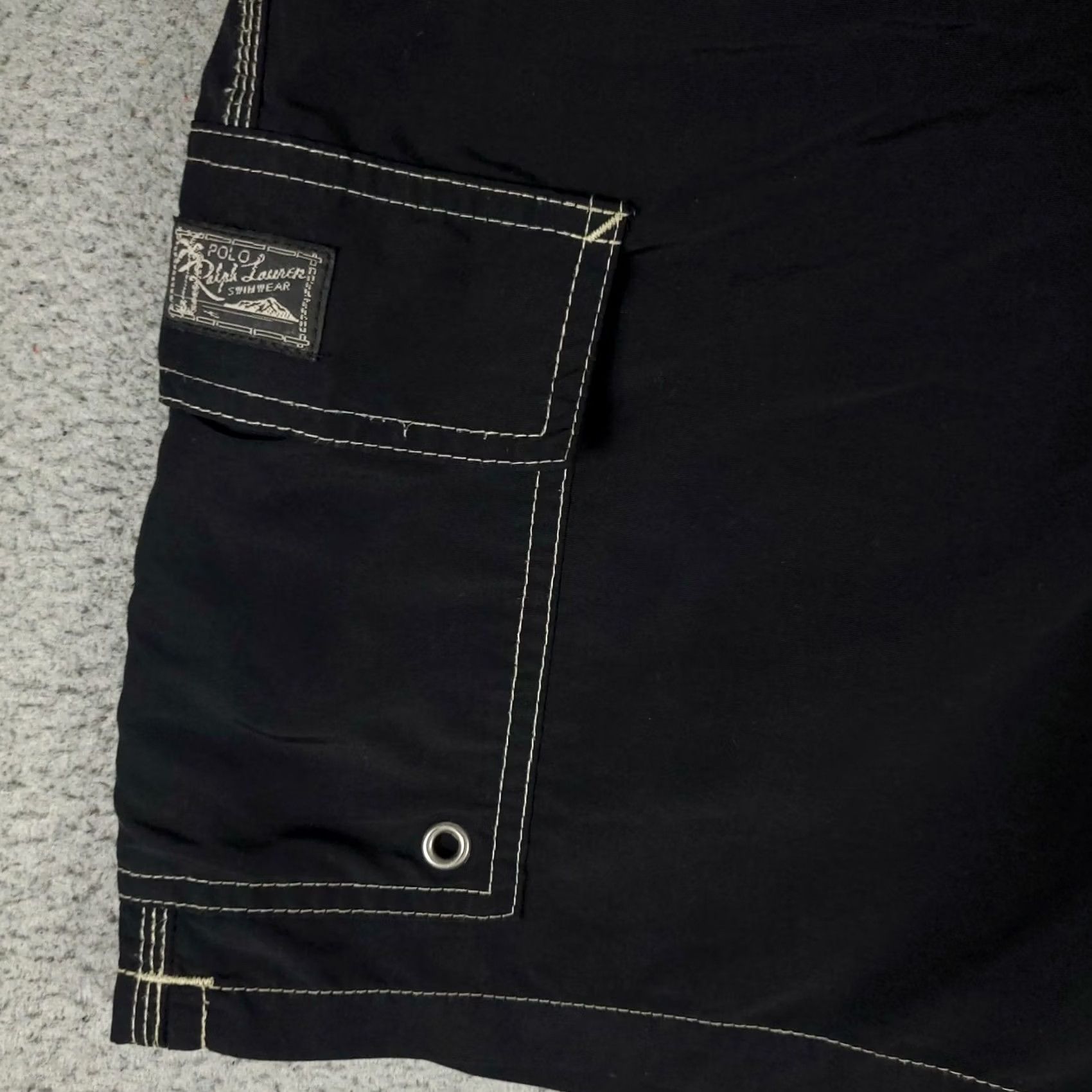 Polo Ralph Lauren Ralph Lauren Shorts Mens XL Black Red Pony Beach Board Swim Trunks Size US 36 / EU 52 - 3 Thumbnail