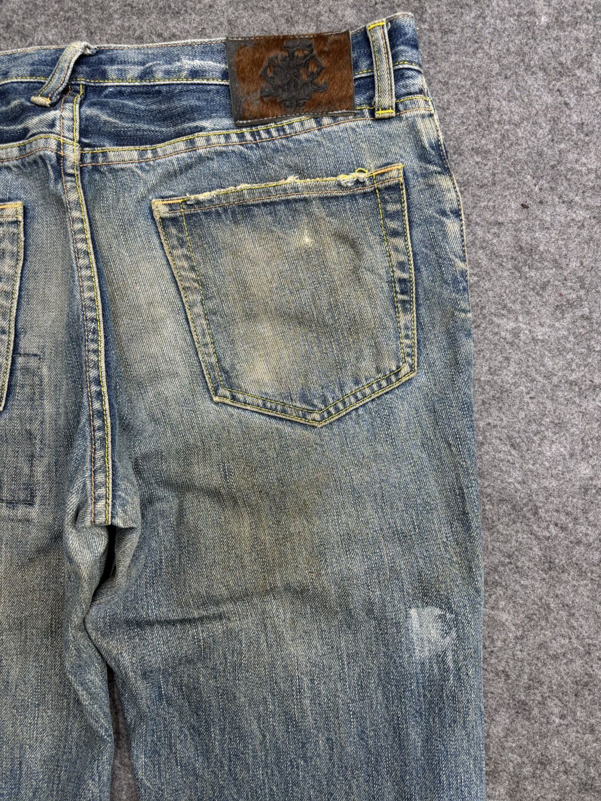 PPFM 💥PPFM Patchwork💥Archival Patchwork Distressed Denim F595 Size US 33 - 13 Thumbnail