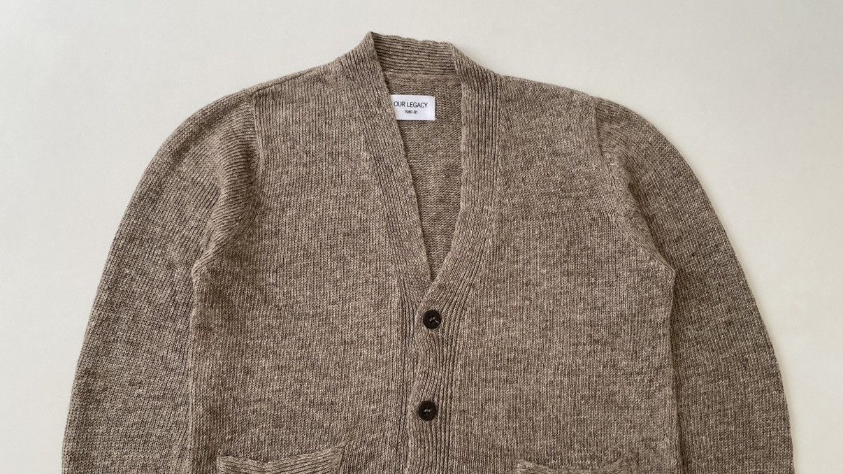 Our Legacy Late 2000s Marl Linen Cardigan Size US M / EU 48-50 / 2 - 3 Thumbnail