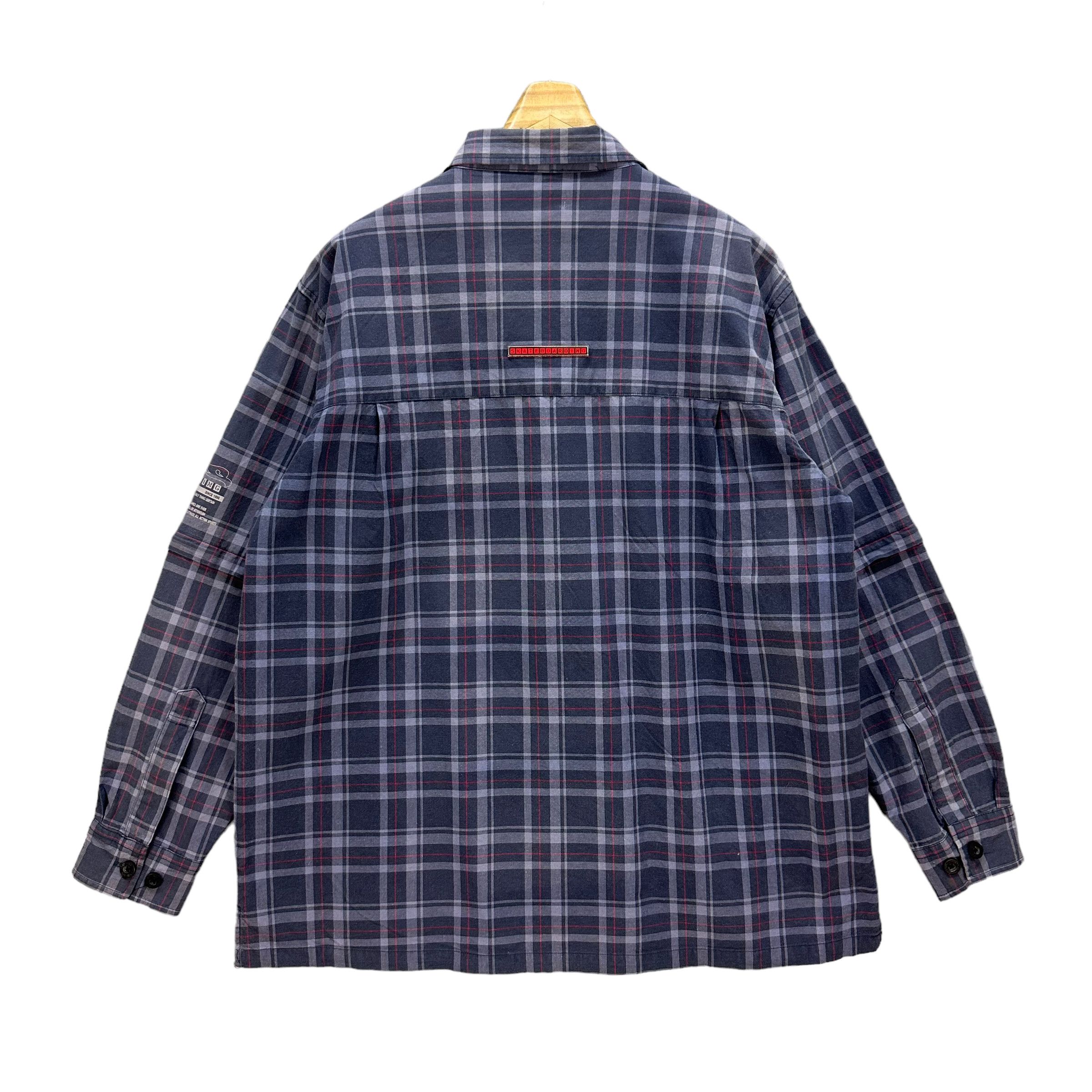 Tony Hawk TONY HAWK SKATE BOARDING CHECKED BUTTON UP SHIRT #8054-198 Size US L / EU 52-54 / 3 - 11 Thumbnail