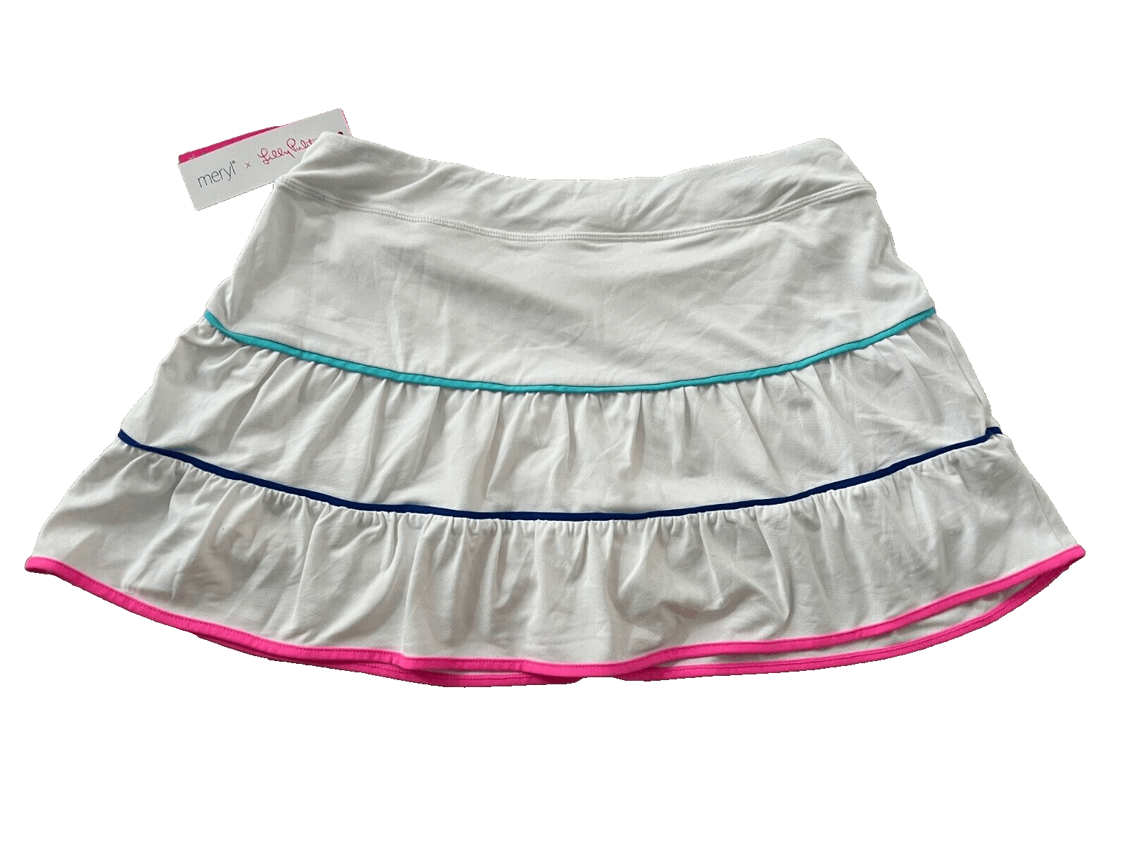 Lilly Pulitzer Lilly Pulitzer Meryl Luxletic UPF 50+ Skort White ( L ) Size 36" / US 14 / IT 50 - 5 Thumbnail