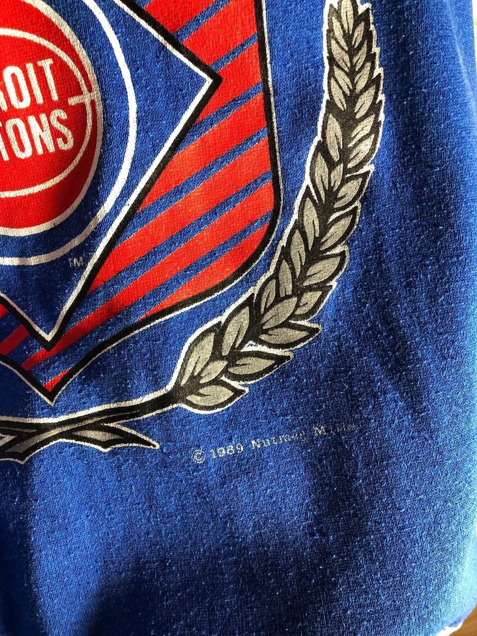 NBA × Vintage VERY RARE NUTMEG DETROIT PISTONS SWEATSHIRT RETRO BLOKECORE Size US XL / EU 56 / 4 - 6 Thumbnail