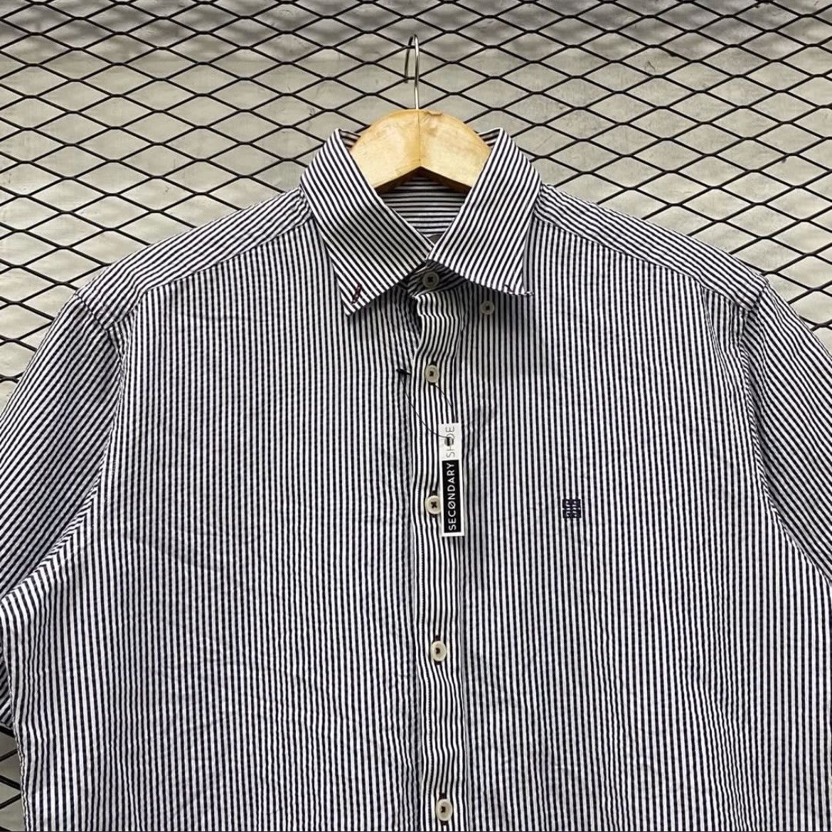 Givenchy Givenchy Small Logo Stripe Shirt Size US M / EU 48-50 / 2 - 2 Thumbnail