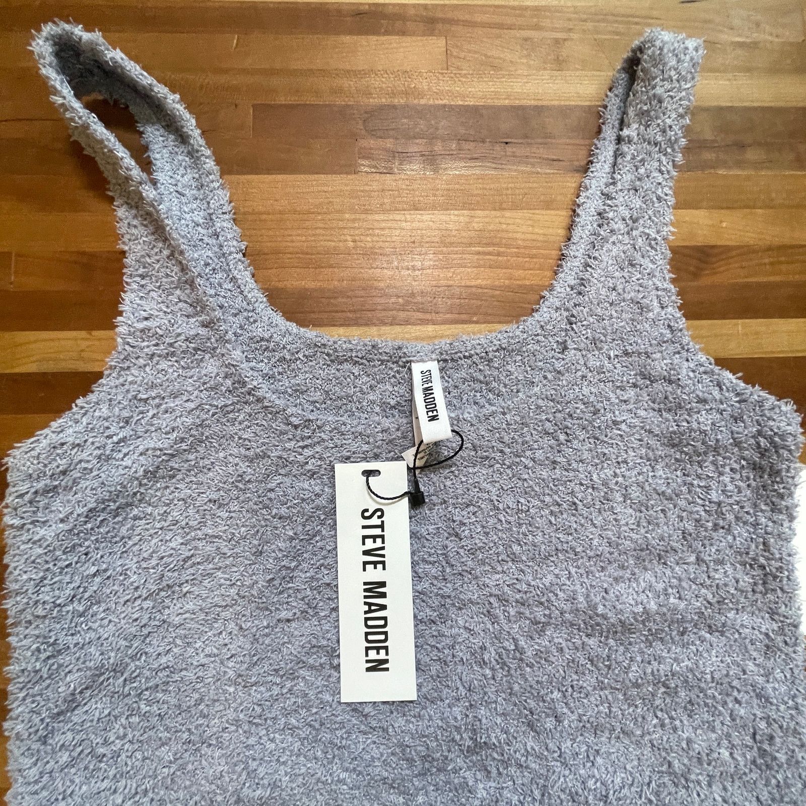 Steve Madden Steve Madden Women's Chenille Sleep Tank Top lilac grey M Size M / US 6-8 / IT 42-44 - 4 Thumbnail