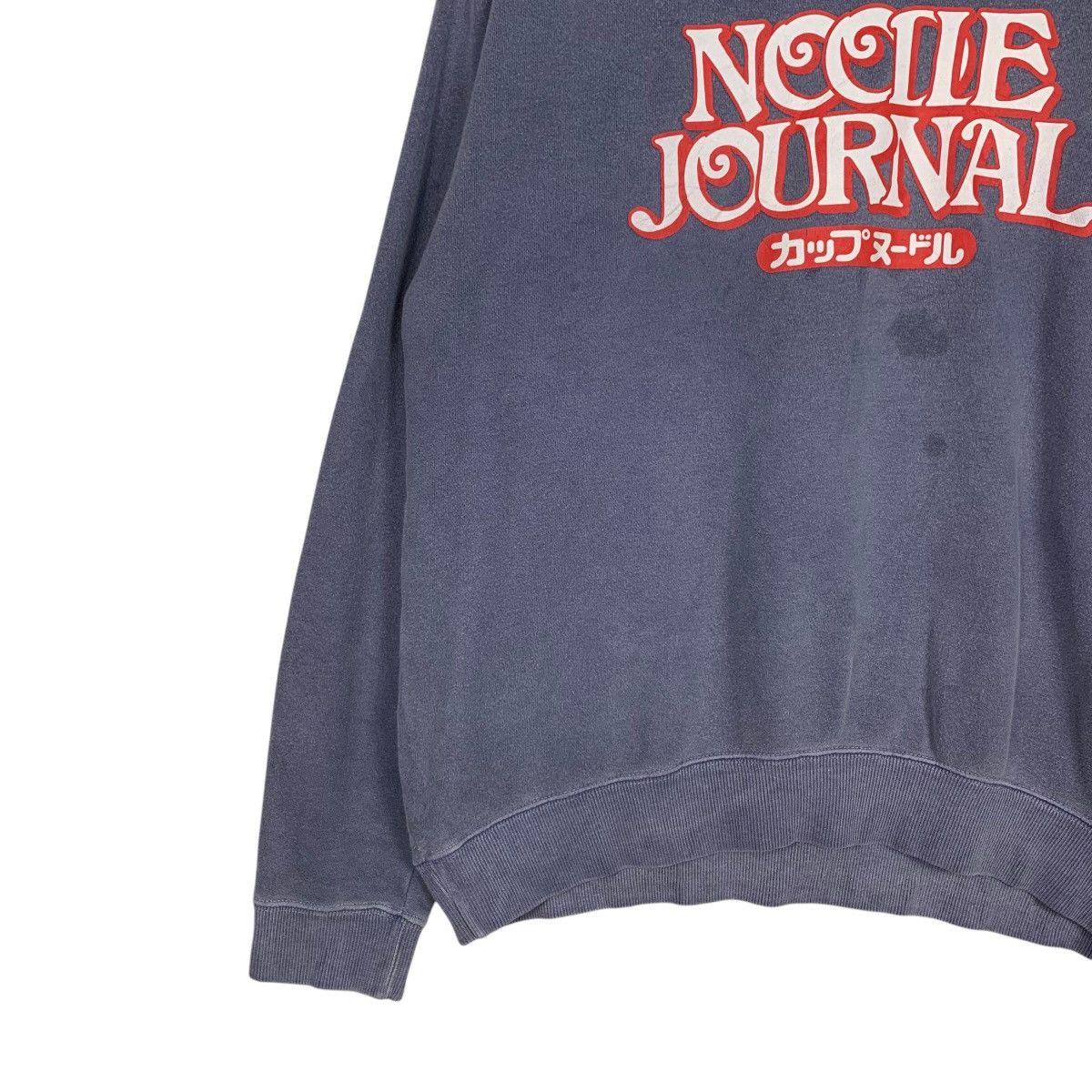 Japanese Brand NOODLE JOURNAL Collection Big Logo Sweatshirt #1949-C85 Size US L / EU 52-54 / 3 - 3 Thumbnail
