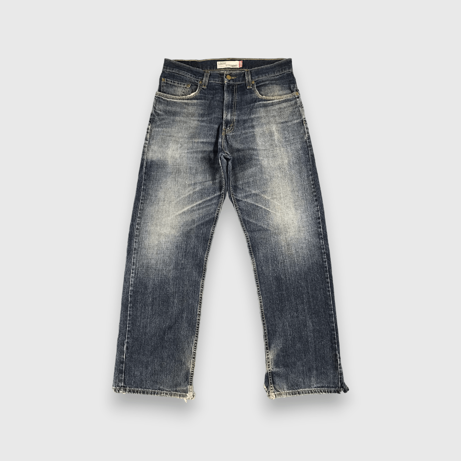 Levi's Vintage Distress Levis 569 Jeans-J915 Size US 35 - 1 Thumbnail