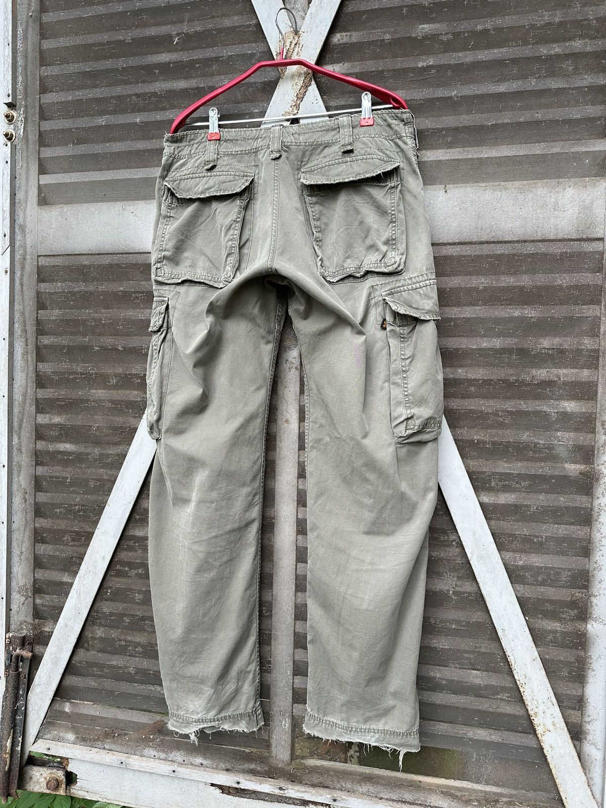 Alpha Industries 🪖Vintage THRASHED Alpha Industries Cargo Pants Size US 34 / EU 50 - 9 Thumbnail