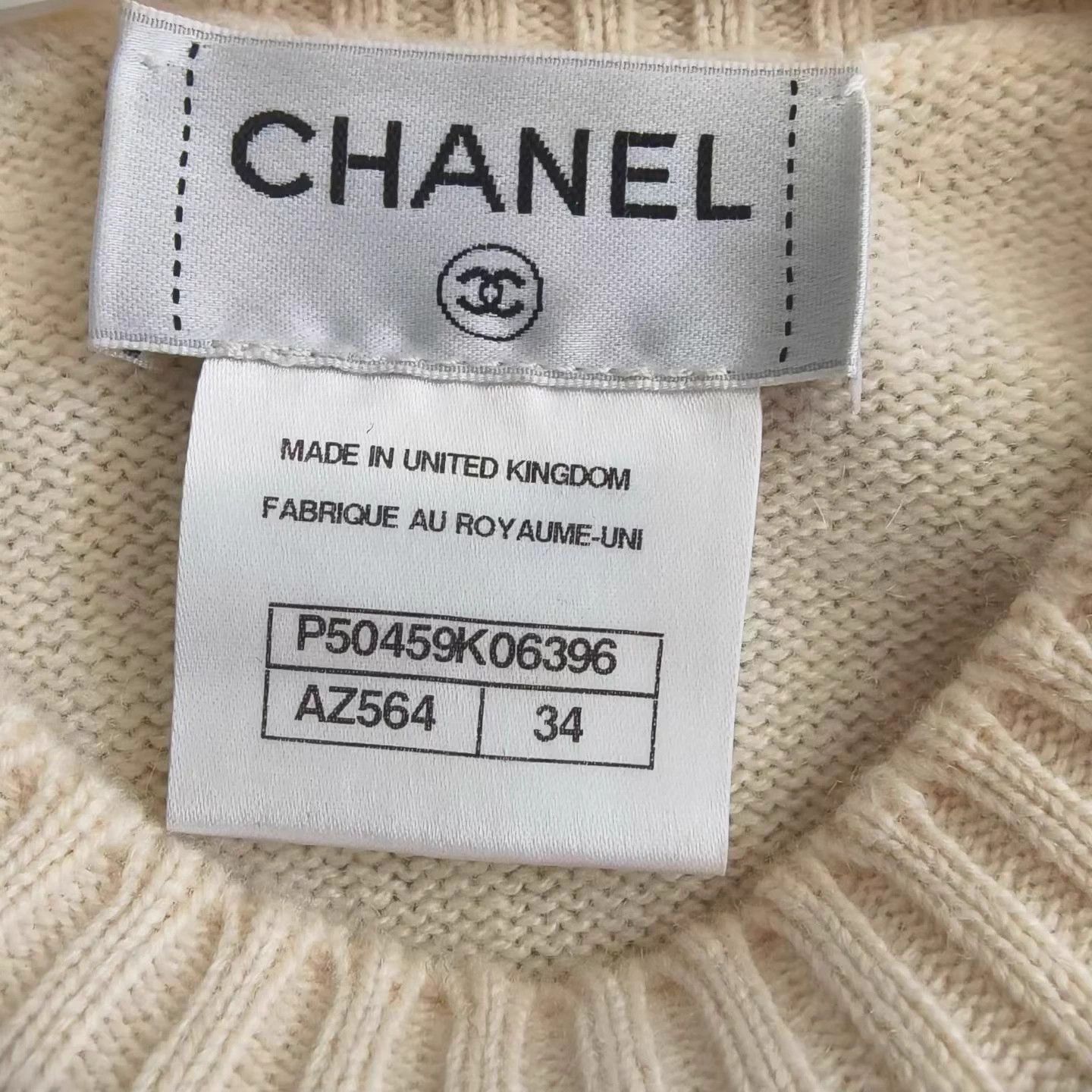 Chanel Chanel multicolor beaded cashmere sweater 34 Size XS / US 0-2 / IT 36-38 - 3 Thumbnail