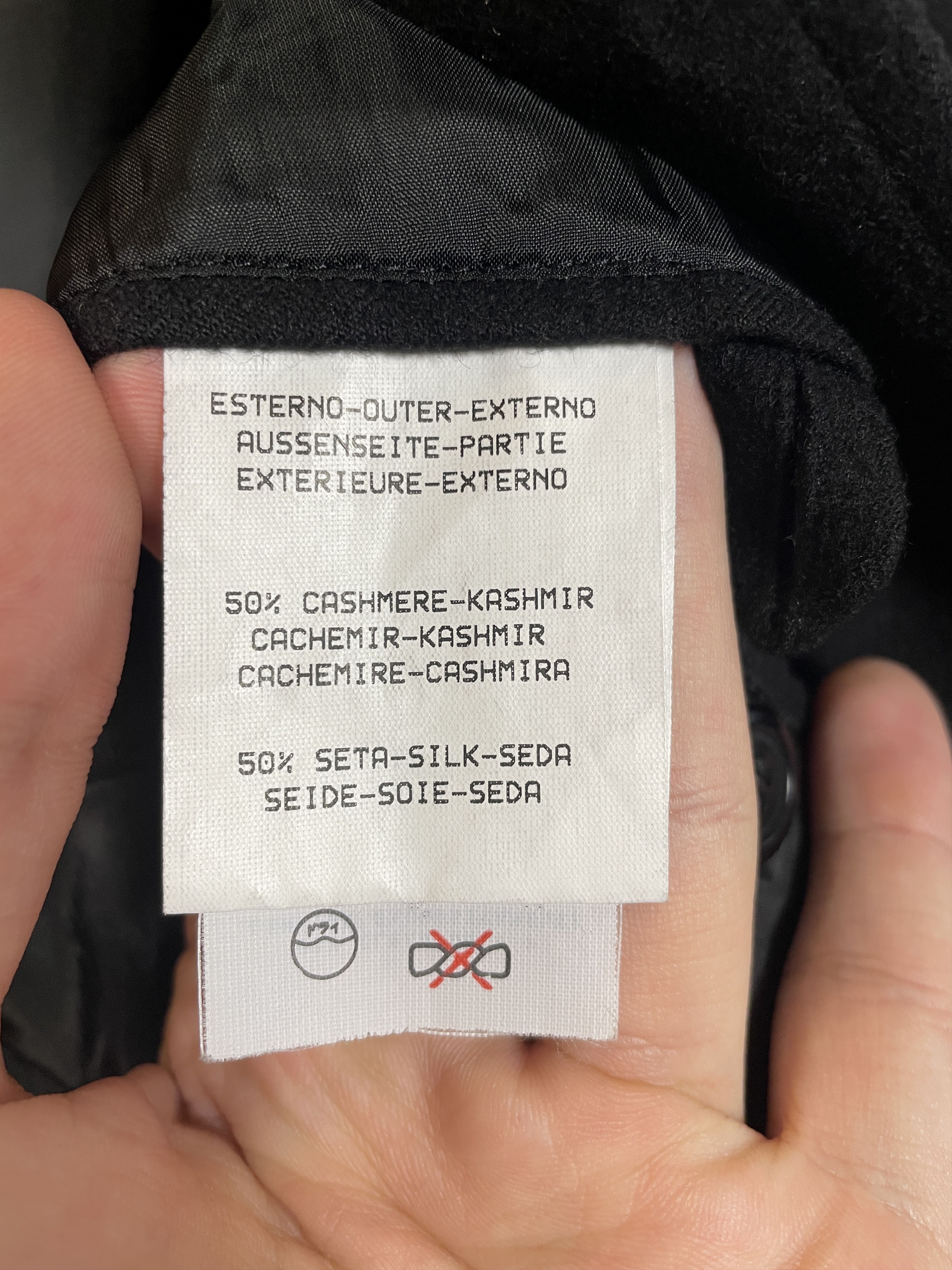 Ermenegildo Zegna Ermenegildo Zegna Black Cashmere Coat Size US L / EU 52-54 / 3 - 4 Thumbnail