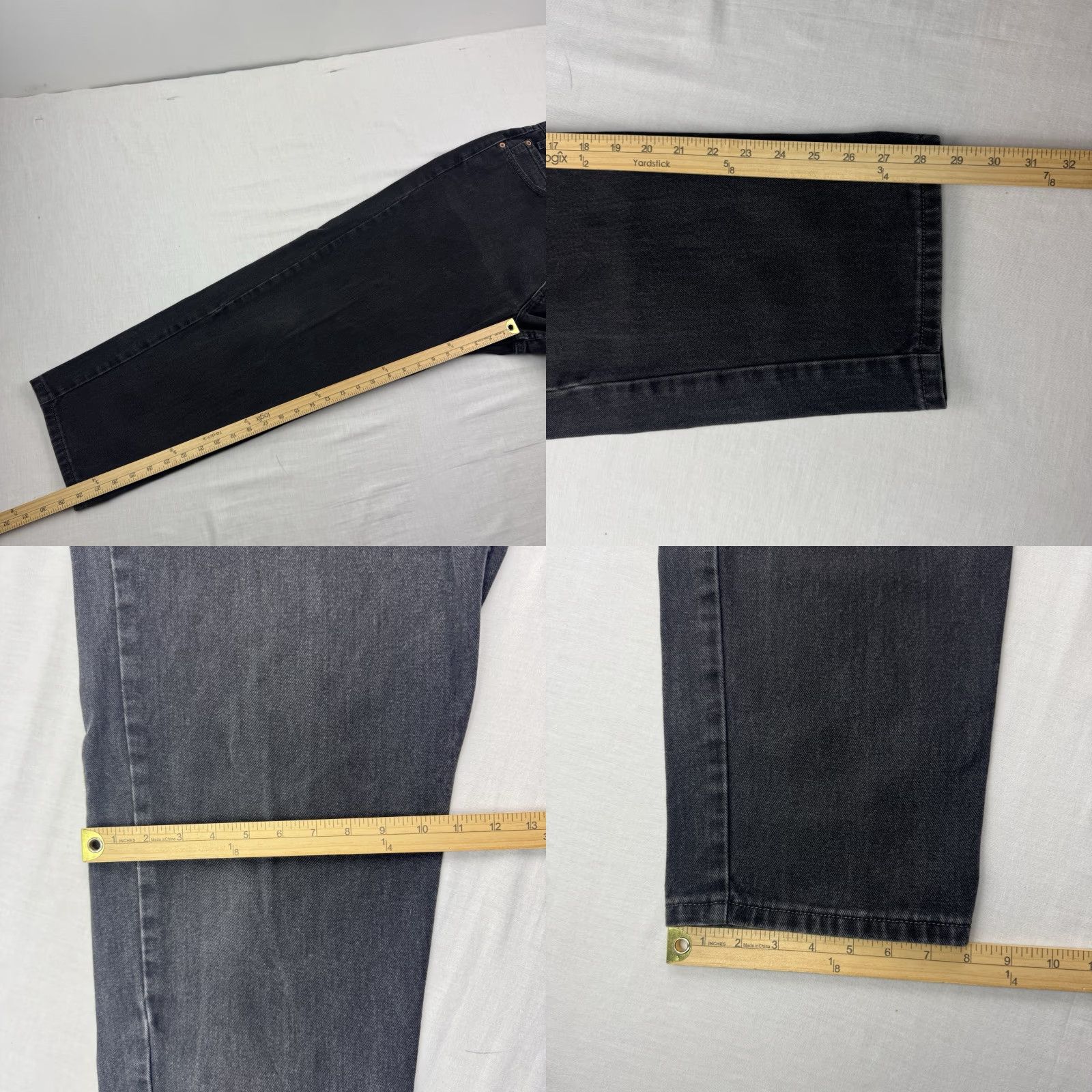 Levi's VINTAGE Levi's 550 Jeans Relaxed Fit Adult 36x30 Black 90s Y2K Hipster Levis 550 Jeans Mens Jeans Black 90s America's USA Size US 36 / EU 52 - 8 Thumbnail