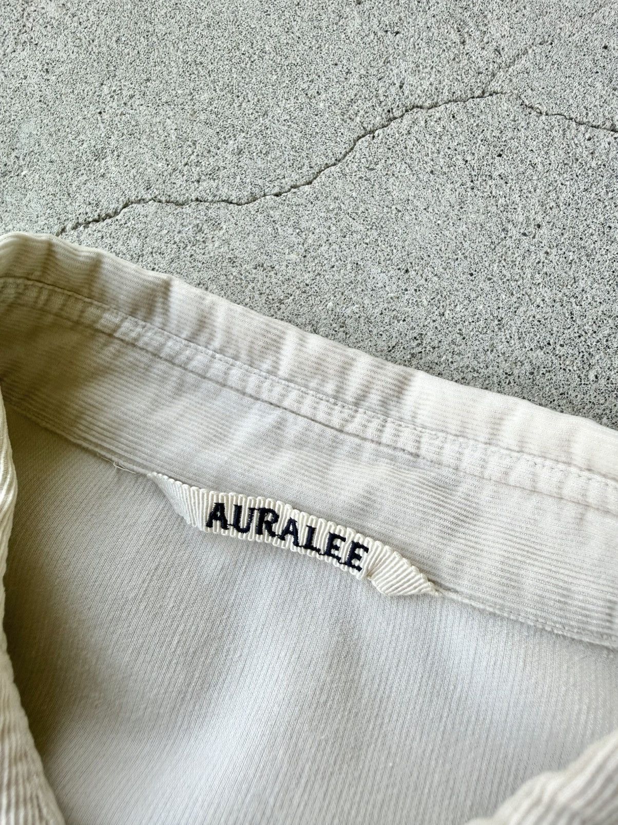AURALEE 22AW FINX LIGHT CORDUROY SHIRT