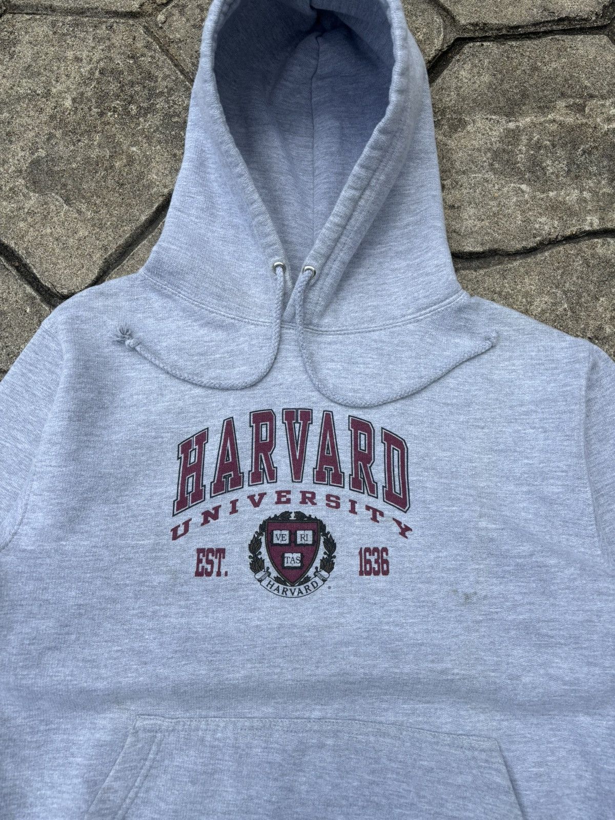 Vintage Y2K Harvard Crest Grey Casual Hoodie Size US S / EU 44-46 / 1 - 3 Thumbnail