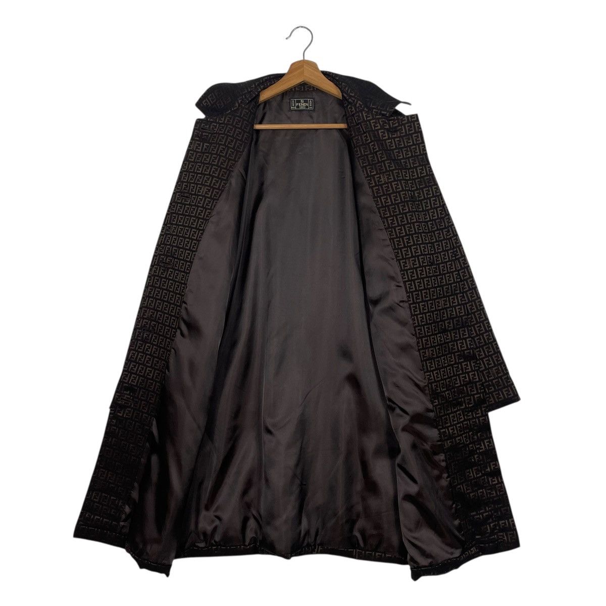 Fendi Vintage Fendi Zucca Monogram Trenchcoat Size M / US 6-8 / IT 42-44 - 12 Thumbnail