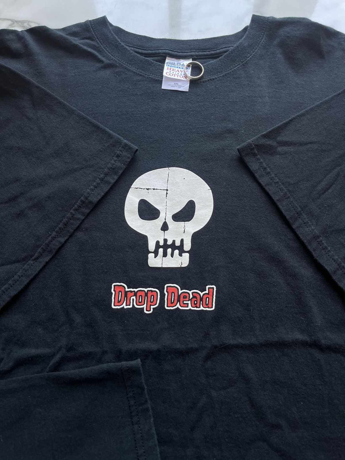 Drop Dead × Vintage Vintage Drop Dead Skull logo center 00’s Tshirt Size US XXL / EU 58 / 5 - 5 Thumbnail