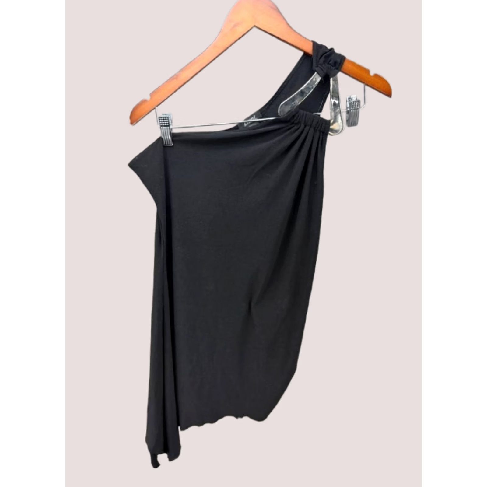 One-Shoulder Faux Leather Mini Dress | Baby Phat | Baby Phat Taunt Womens Black One Shoulder Mini Dress S Womens Sleeveless Short Dress Size S Black Mini Taunt