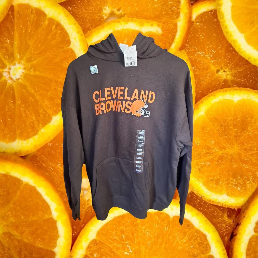 NFL New Cleveland Browns Hooded Sweatshirt Size Large Size US L / EU 52-54 / 3 - 1 Thumbnail