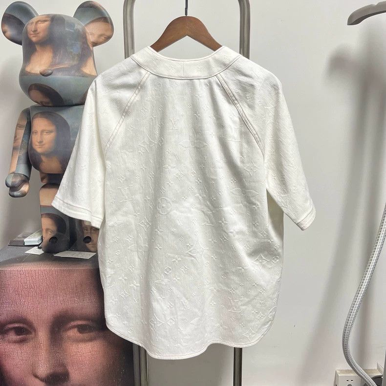 Louis Vuitton Louis Vuitton Embossed baseball shirt 2504-Nextarrow Size US L / EU 52-54 / 3 - 2 Thumbnail